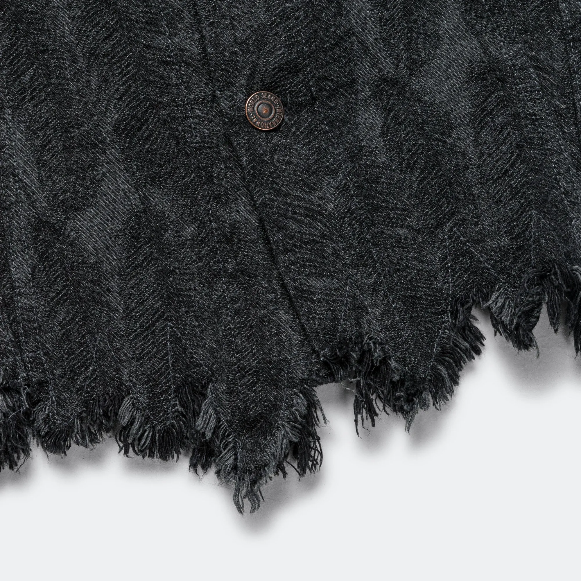 12oz MAGPIE Denim 3rd JKT - Black/Black