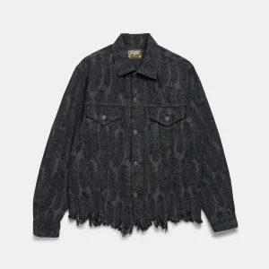 12oz MAGPIE Denim 3rd JKT - Black/Black