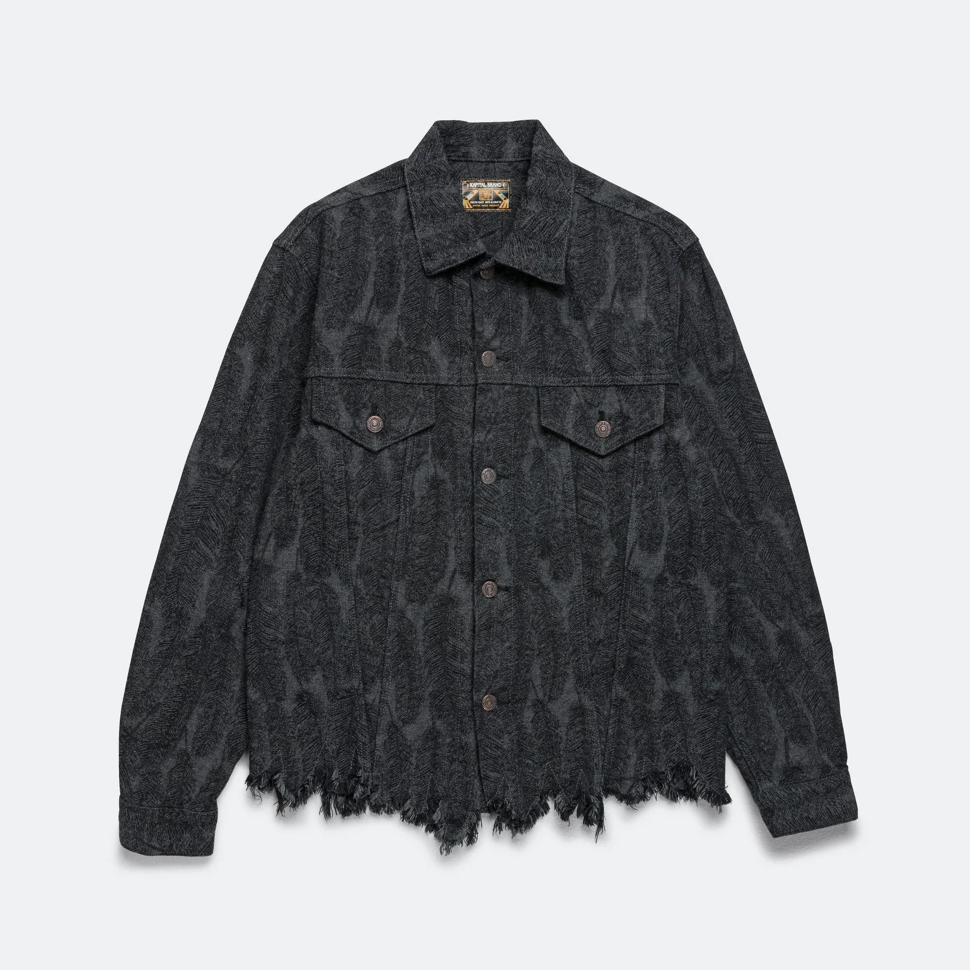 12oz MAGPIE Denim 3rd JKT - Black/Black