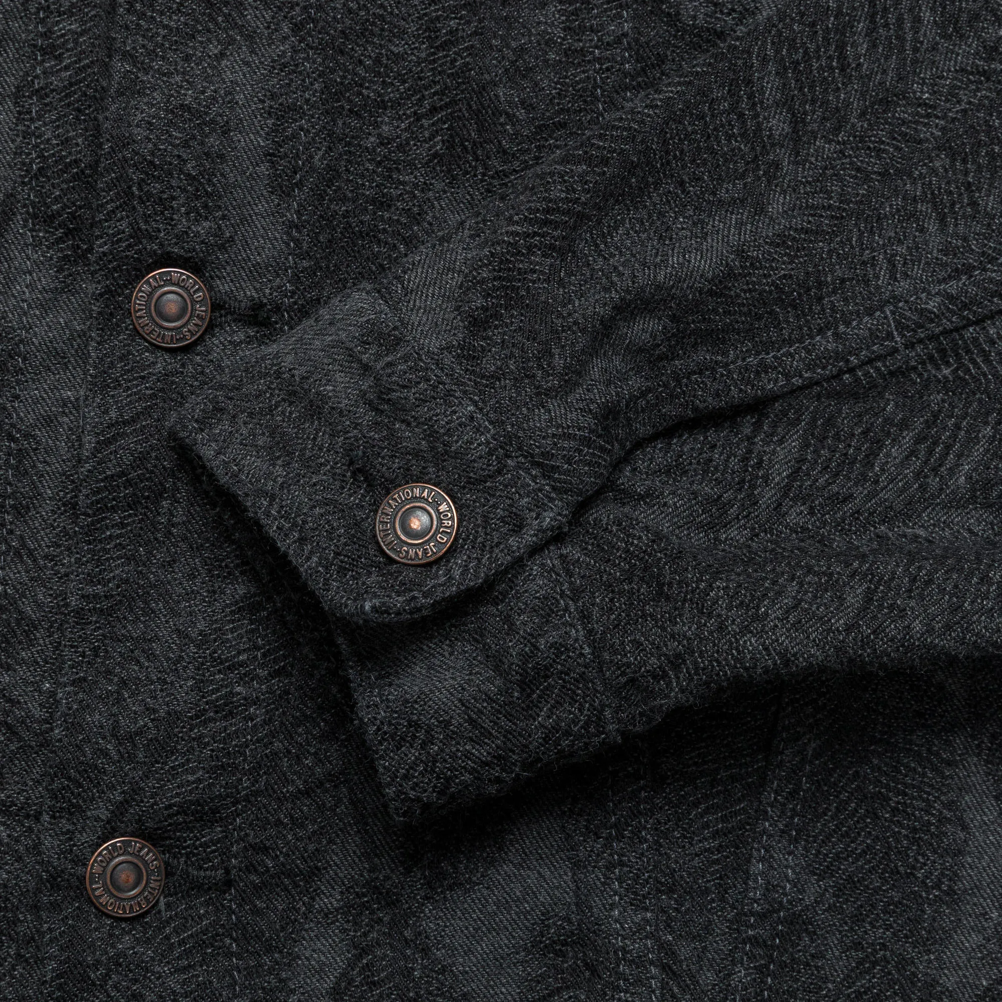 12oz MAGPIE Denim 3rd JKT - Black/Black