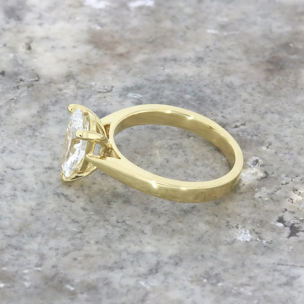 18ct Yellow Gold 1.76cts Lab Grown Pear Shape Diamond Ring
