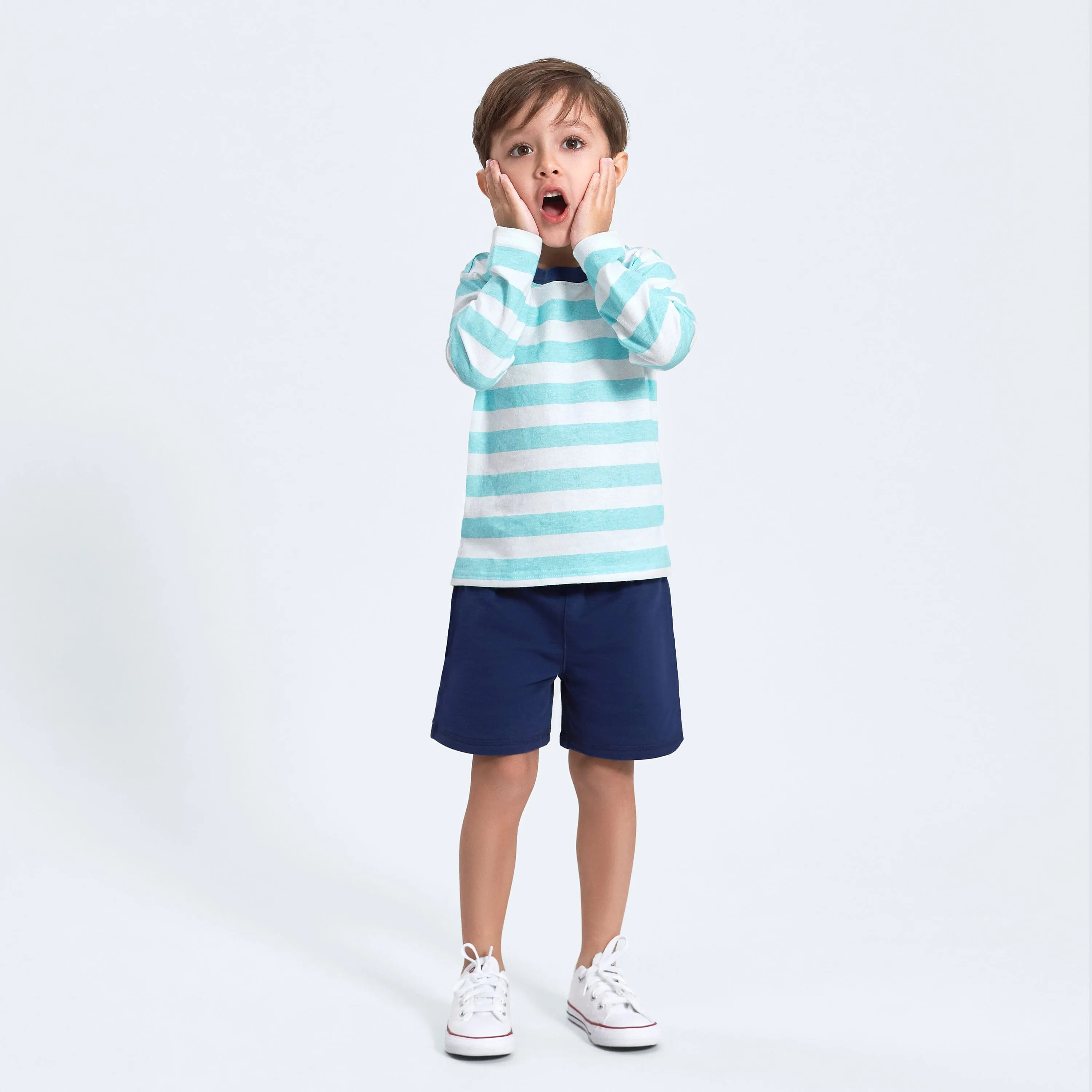3-Pack Baby Boys Royal Blues Long Sleeve Pocket Tees, 0-3M Gerber Childrenswea