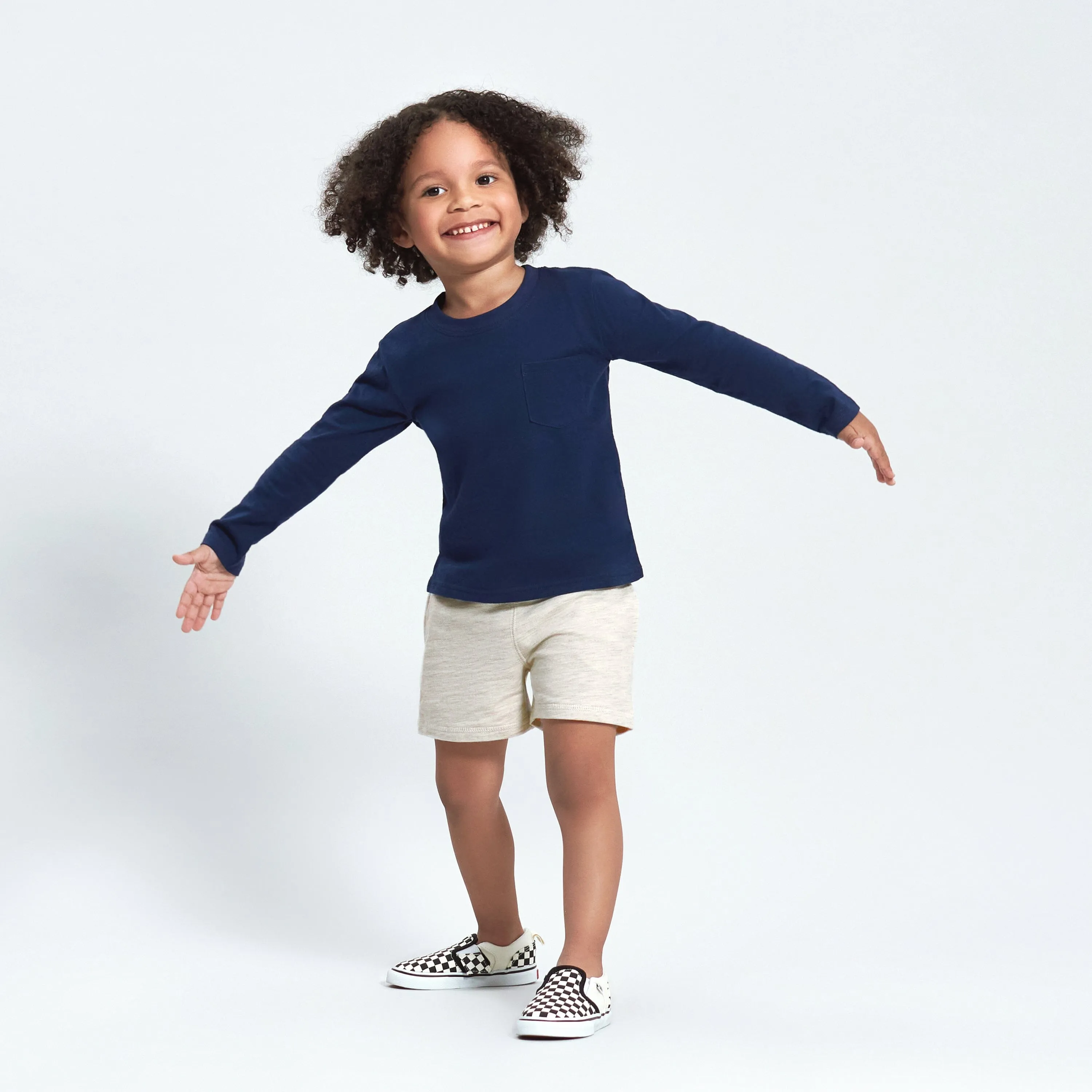 3-Pack Baby Boys Royal Blues Long Sleeve Pocket Tees, 0-3M Gerber Childrenswea