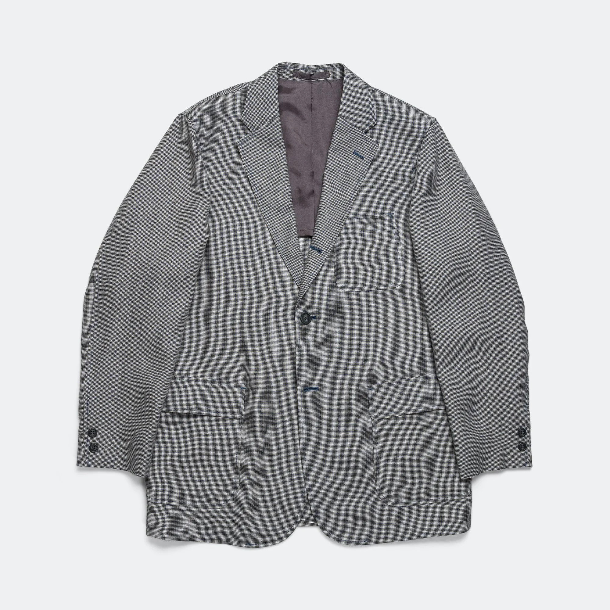 3B Box-fit Linen Cupra Gun Club Check - Grey