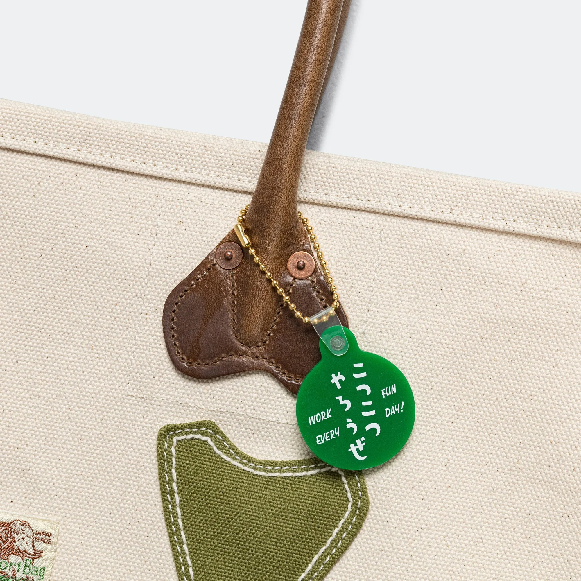 #4 Canvas KO.TSU.KO.TSU. Tote Bag - Ecru/Khaki