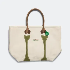 #4 Canvas KO.TSU.KO.TSU. Tote Bag - Ecru/Khaki