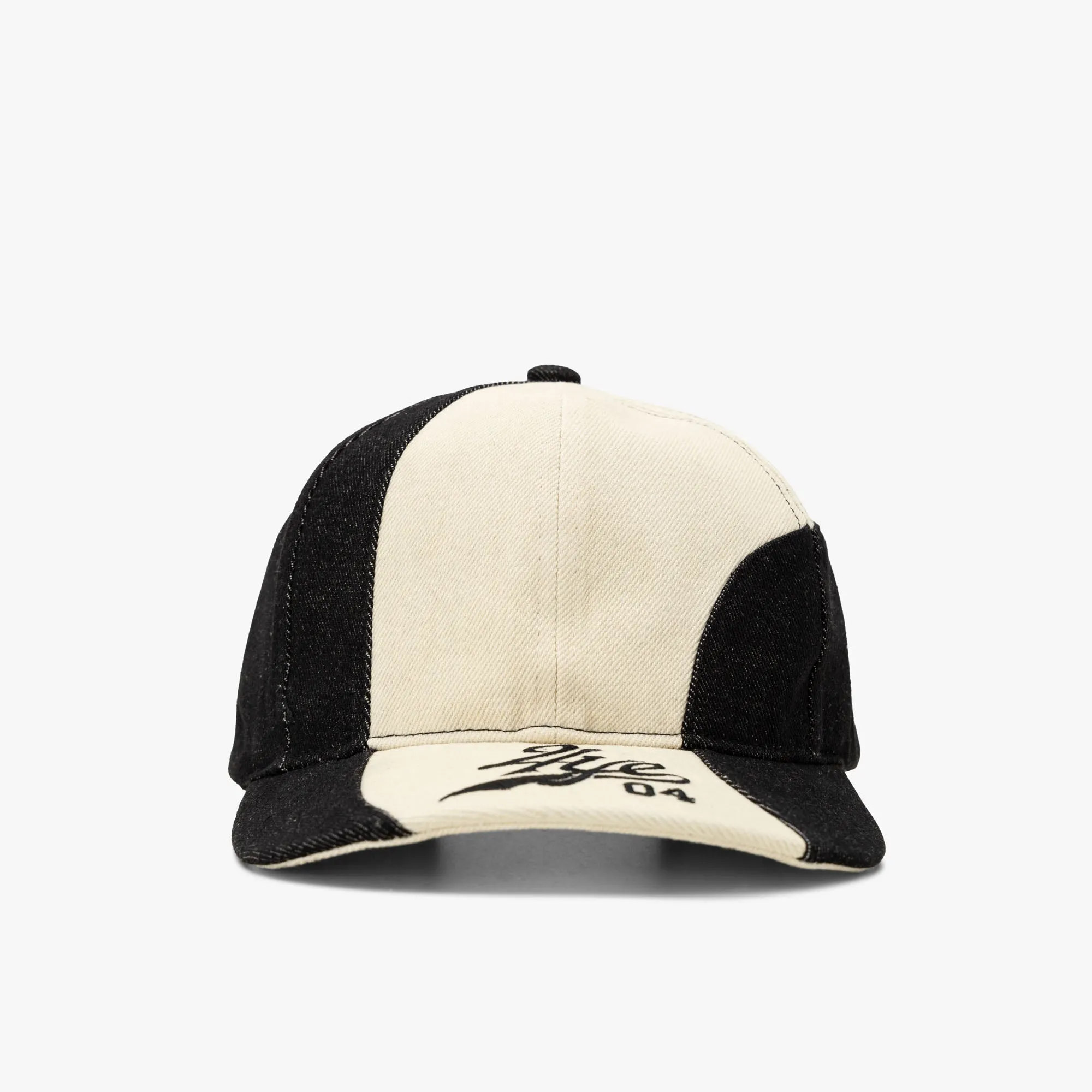 4YE Denim Curve Cap / Black / White