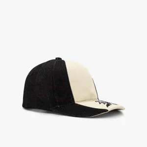 4YE Denim Curve Cap / Black / White