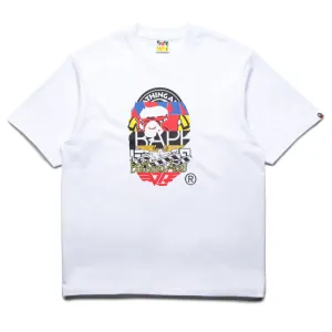 A Bathing Ape Multi Logo Ape Head Tee - White