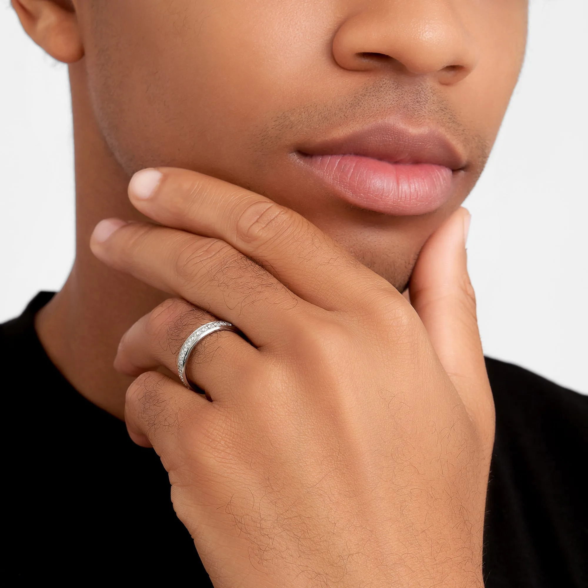 Adornia 5mm Eternity Band silver