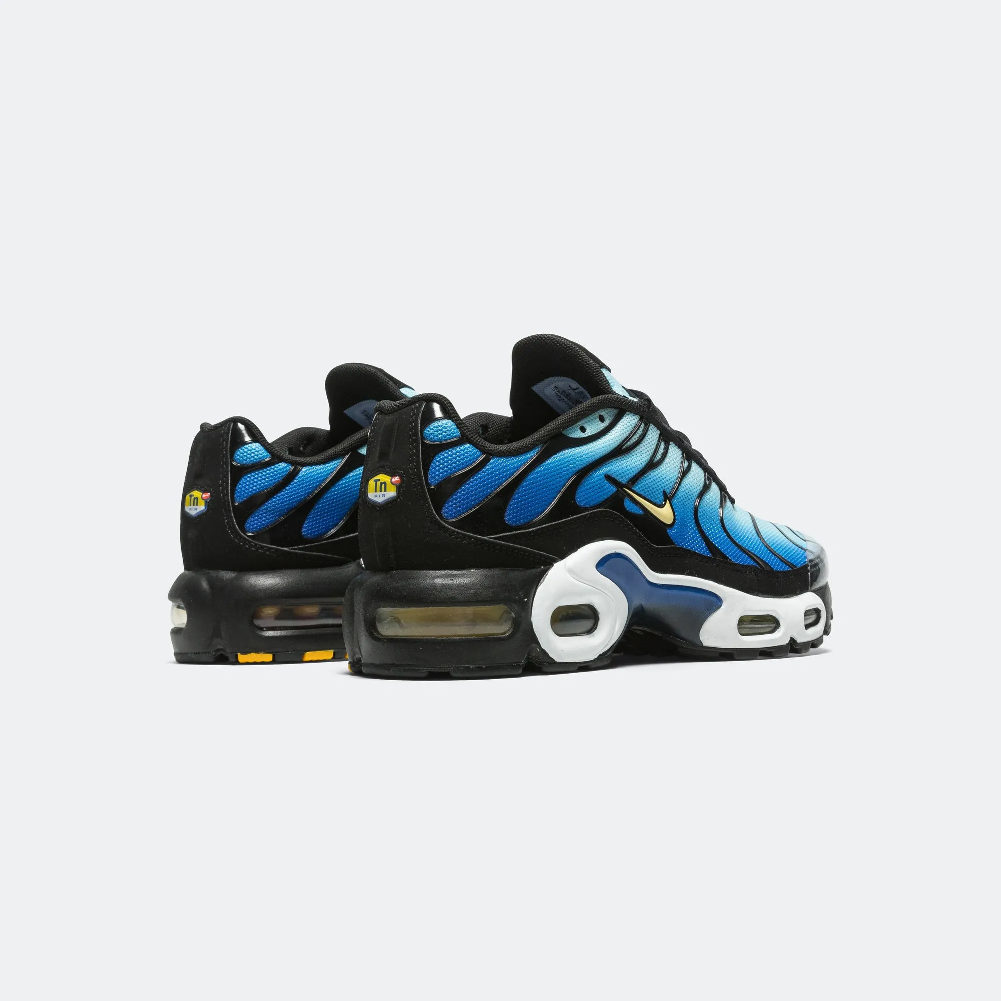Air Max Plus (GS) - Black/Chamois-Sky Blue-Hyper Blue