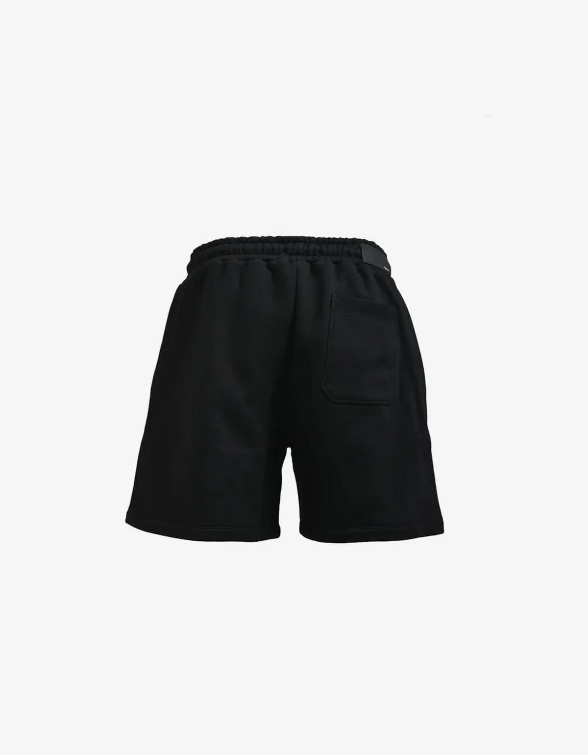 Amiri Black Distressed Logo Shorts