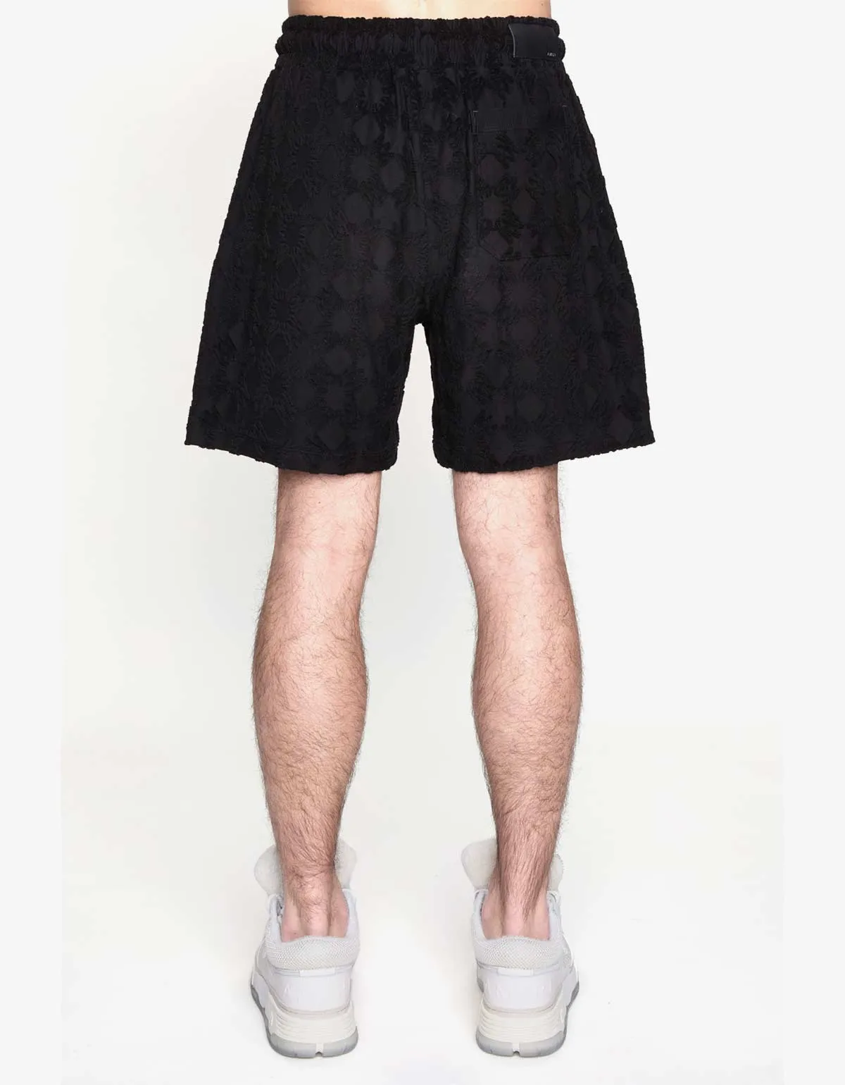 Amiri Black MA Quad Towelling Shorts