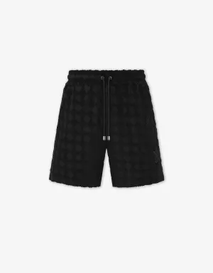 Amiri Black MA Quad Towelling Shorts