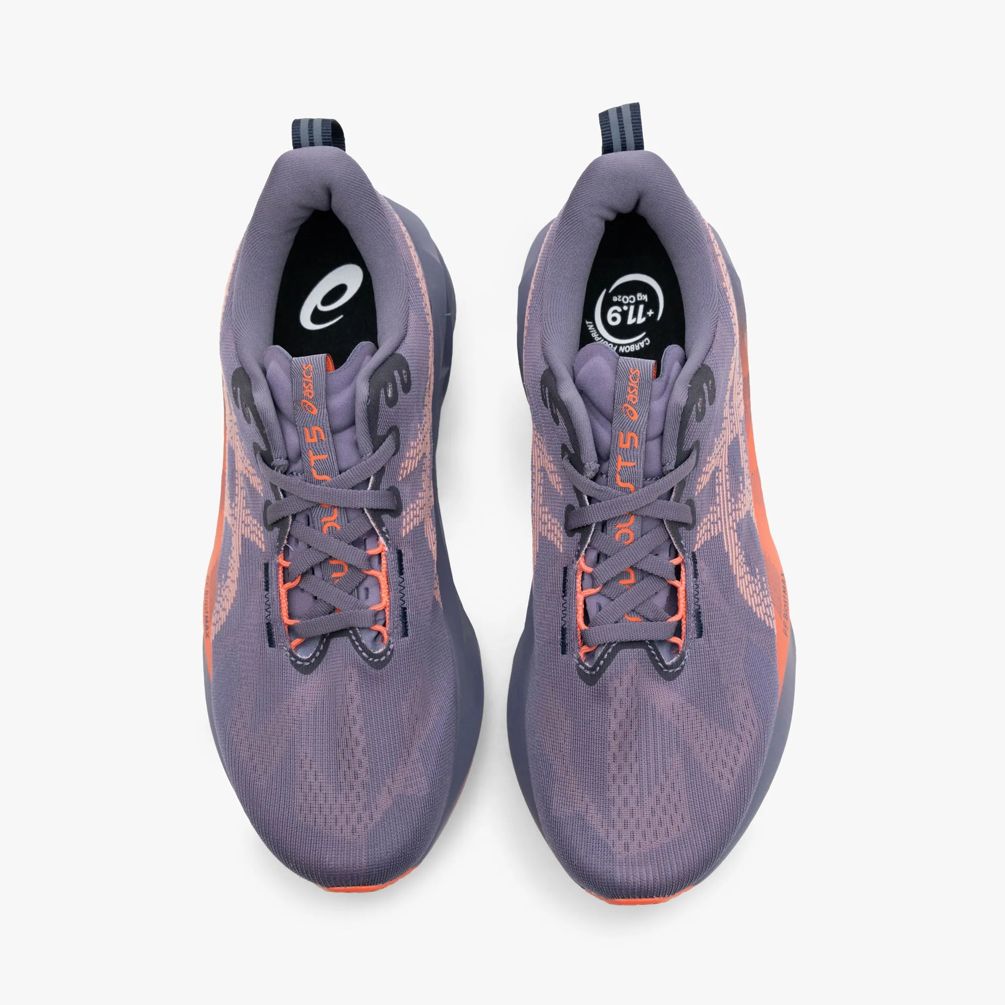 ASICS Novablast 5 Greyish Purple / Coral Reef