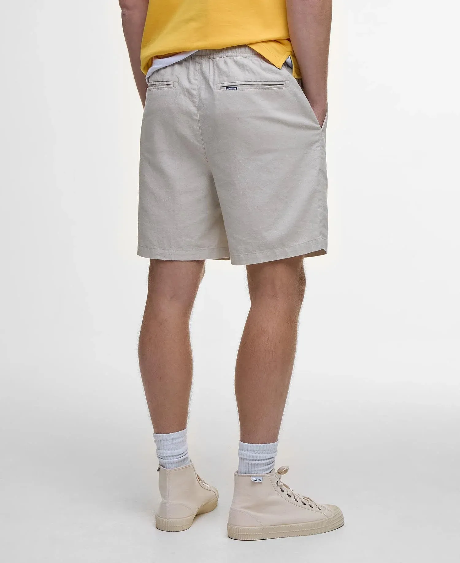 Barbour Mens Cotton short - Navy, sage and Mist