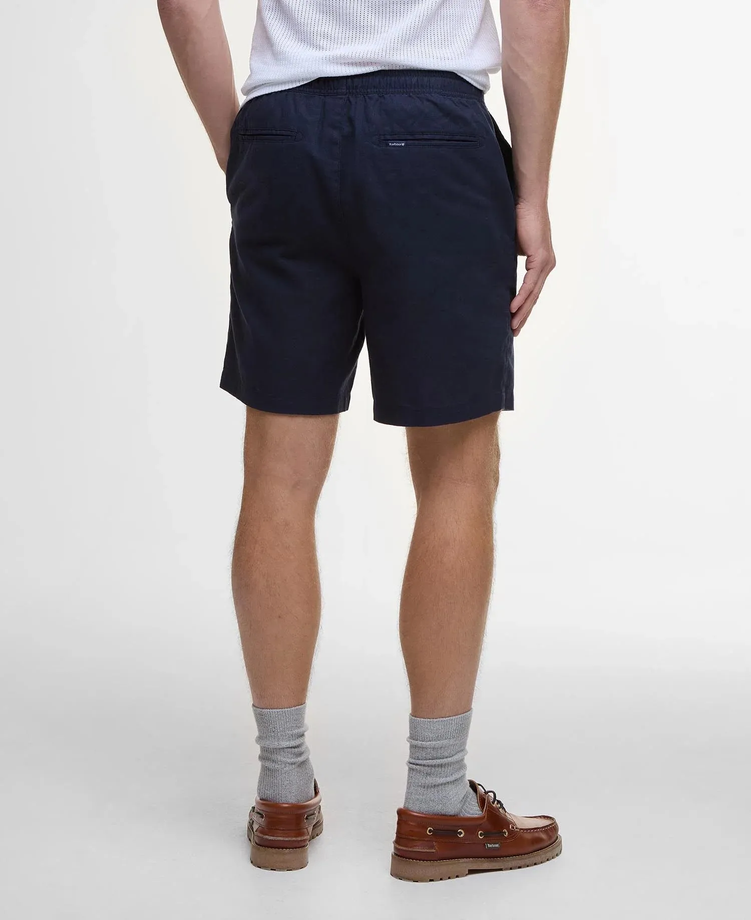 Barbour Mens Cotton short - Navy, sage and Mist