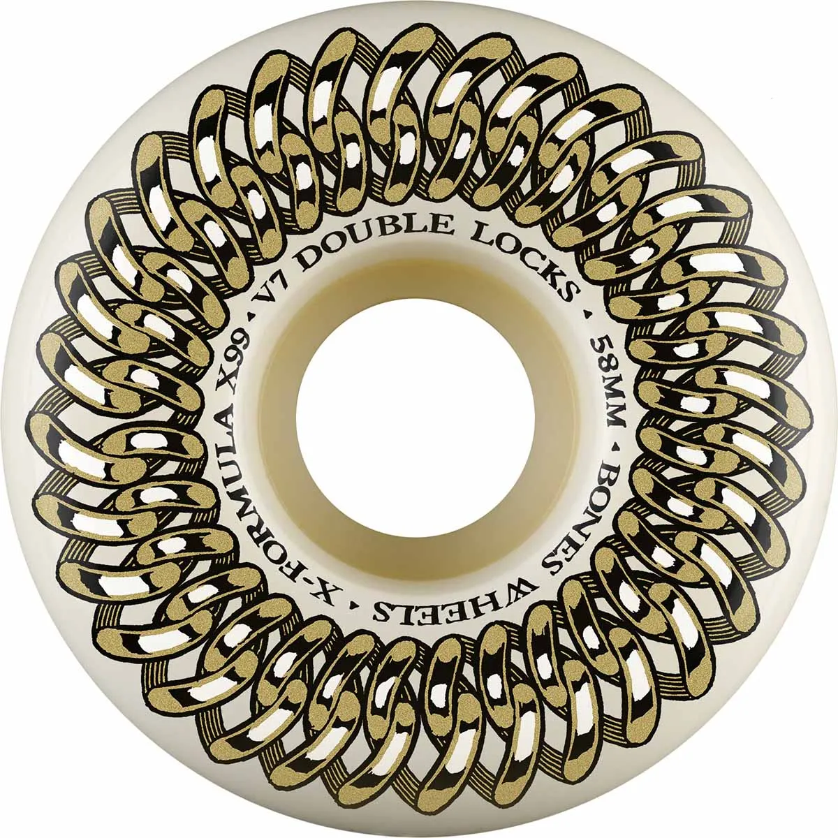 Bones - XF 58MM 99A V7 Double Lock Skateboard Wheels