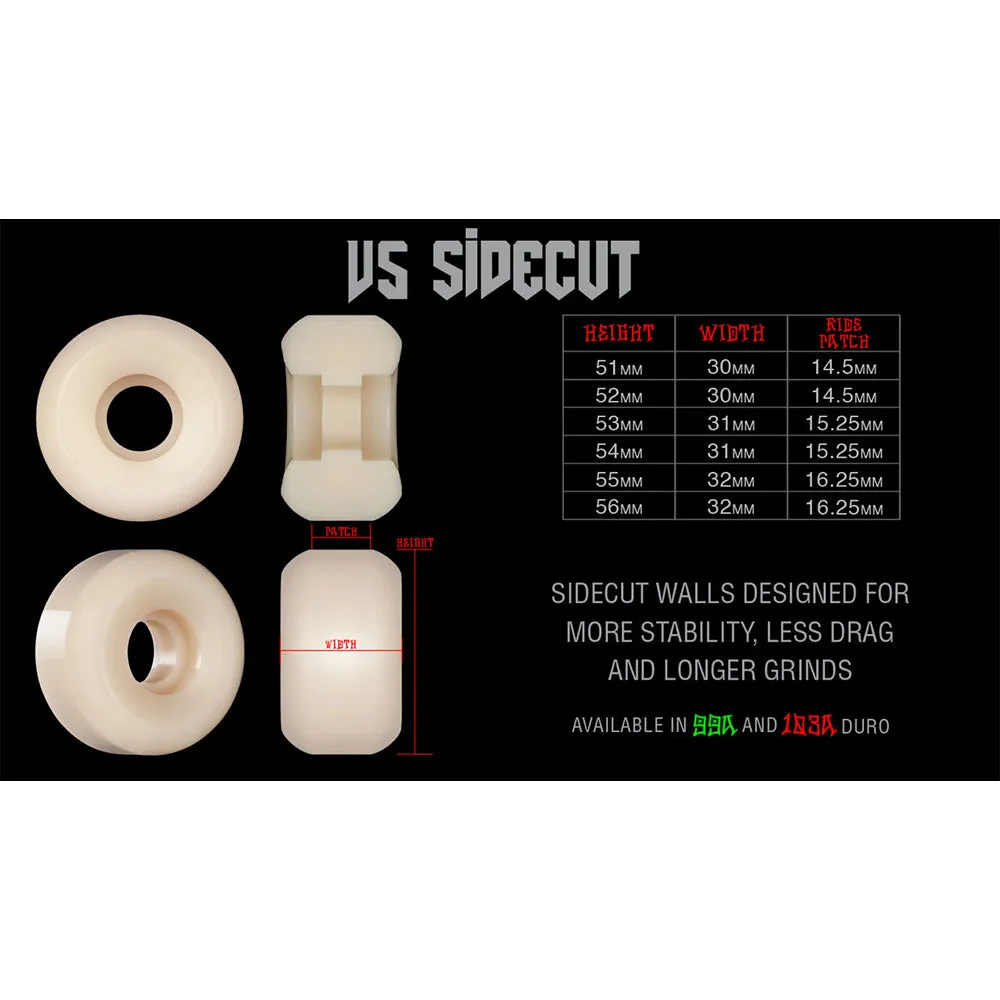 Bones - XF Decenzo Bear Grills 52MM 99A V5 Side-Cut Skateboard Wheels