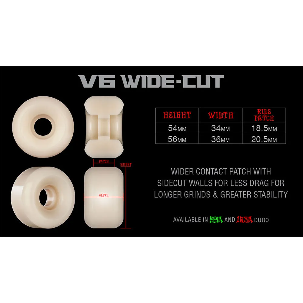 Bones - XF Servold Baboonatic 54MM 99A V6 Wide-Cut Skateboard Wheels