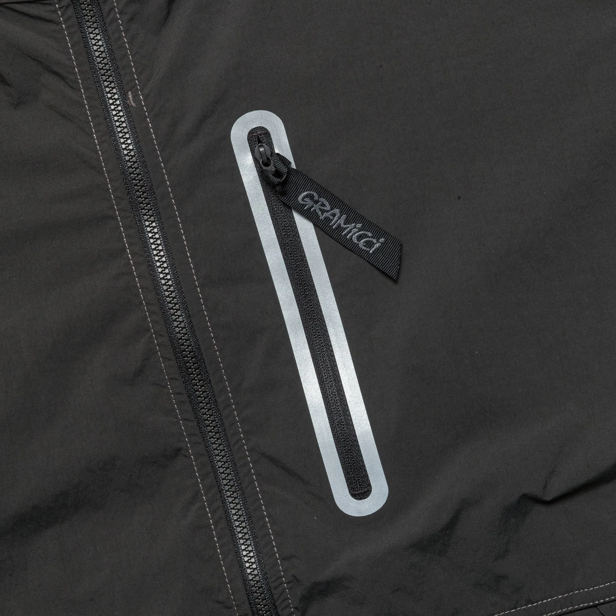 Brushed Nylon Jacket x and wander - Charcoal