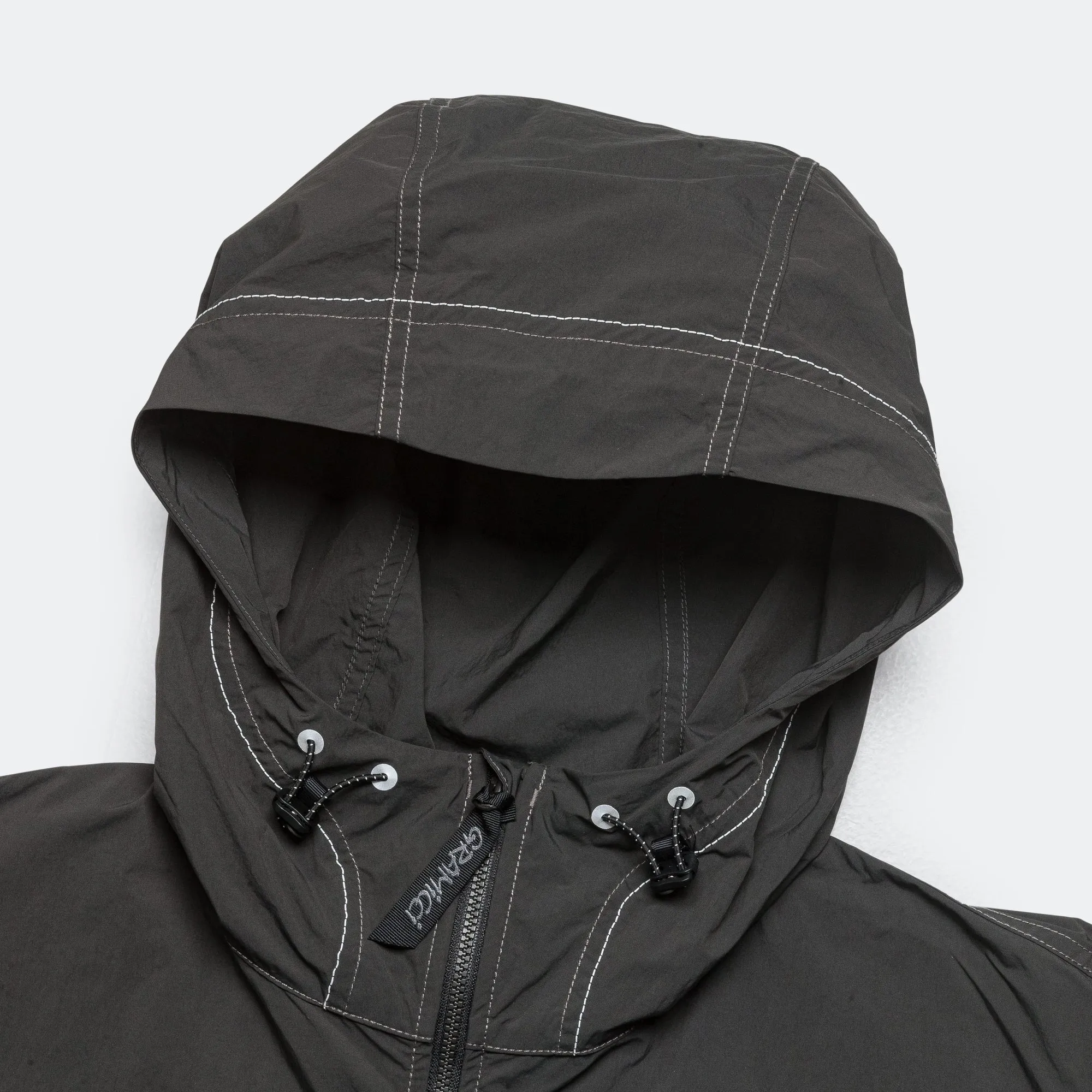 Brushed Nylon Jacket x and wander - Charcoal