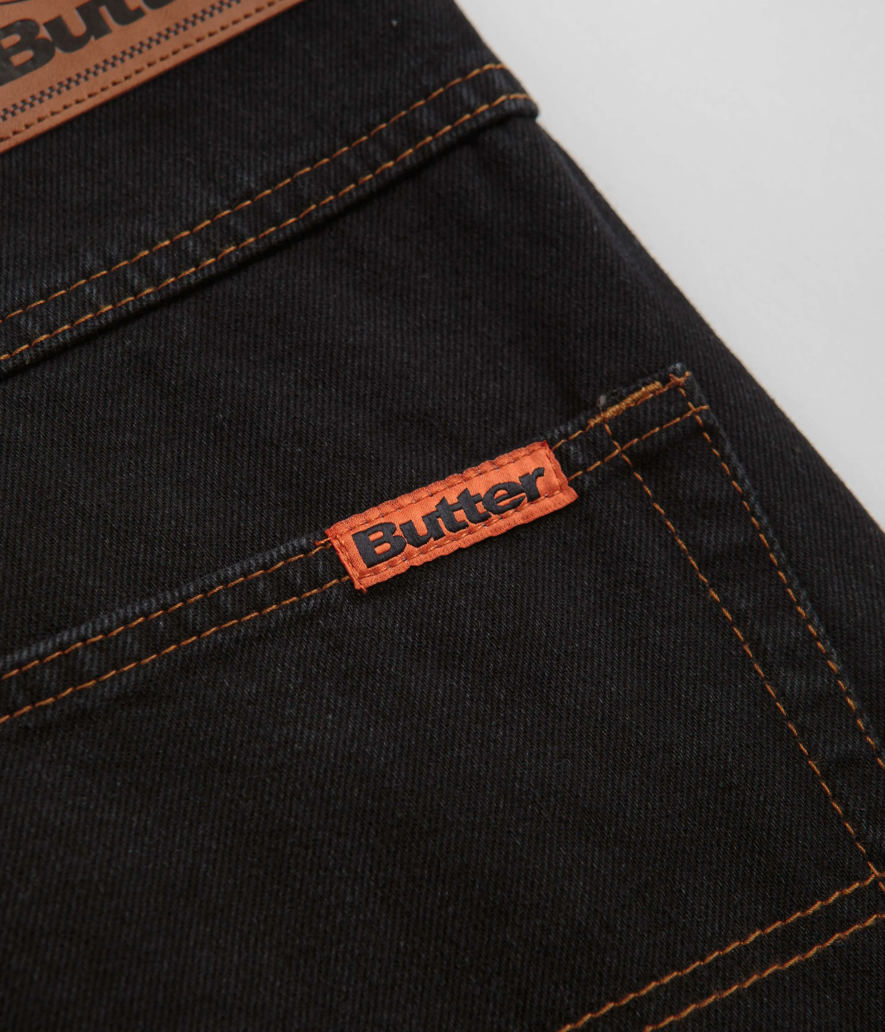 Butter Goods Baggy Denim Shorts - Washed Black