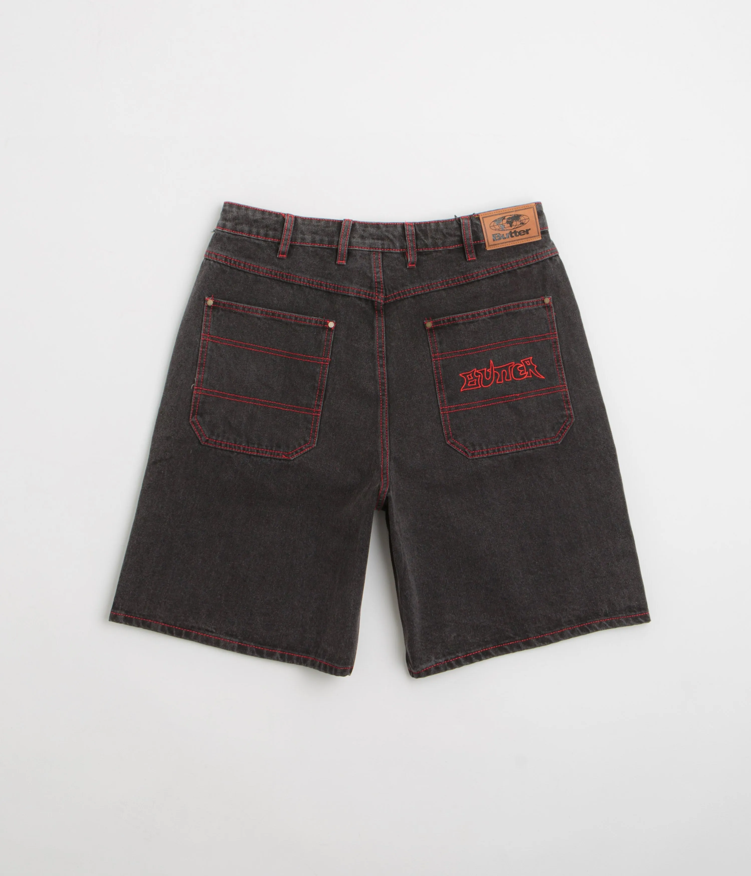 Butter Goods Encounter Denim Shorts - Tinted Washed Black