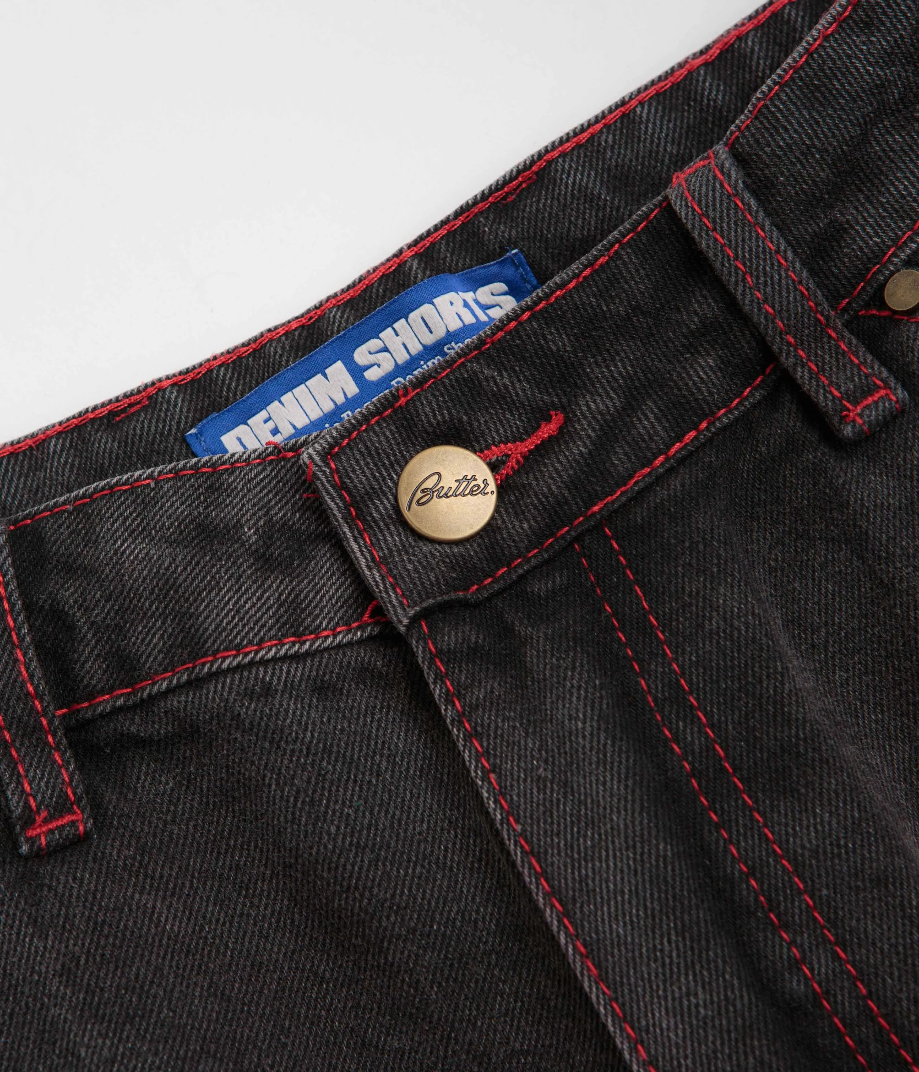 Butter Goods Encounter Denim Shorts - Tinted Washed Black
