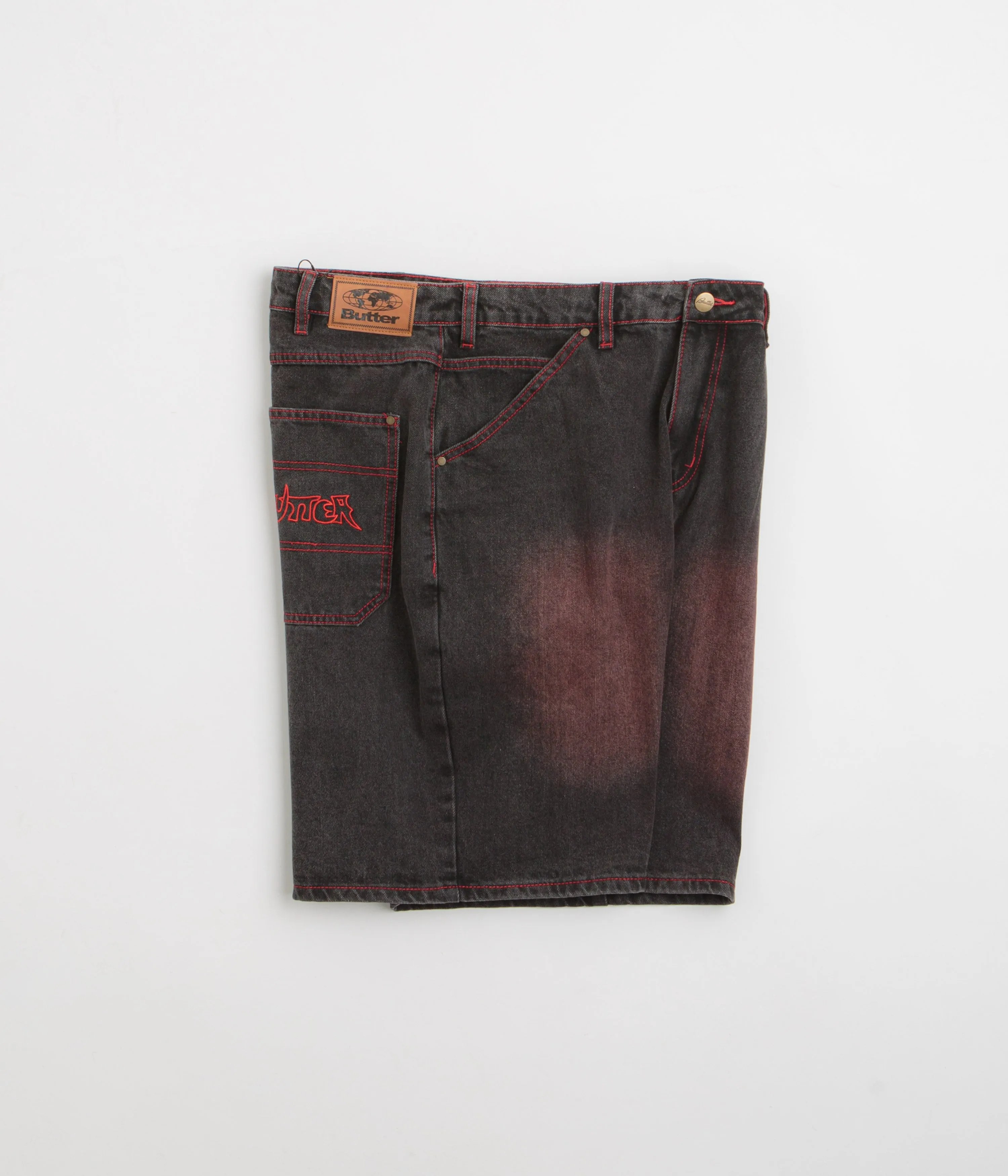 Butter Goods Encounter Denim Shorts - Tinted Washed Black