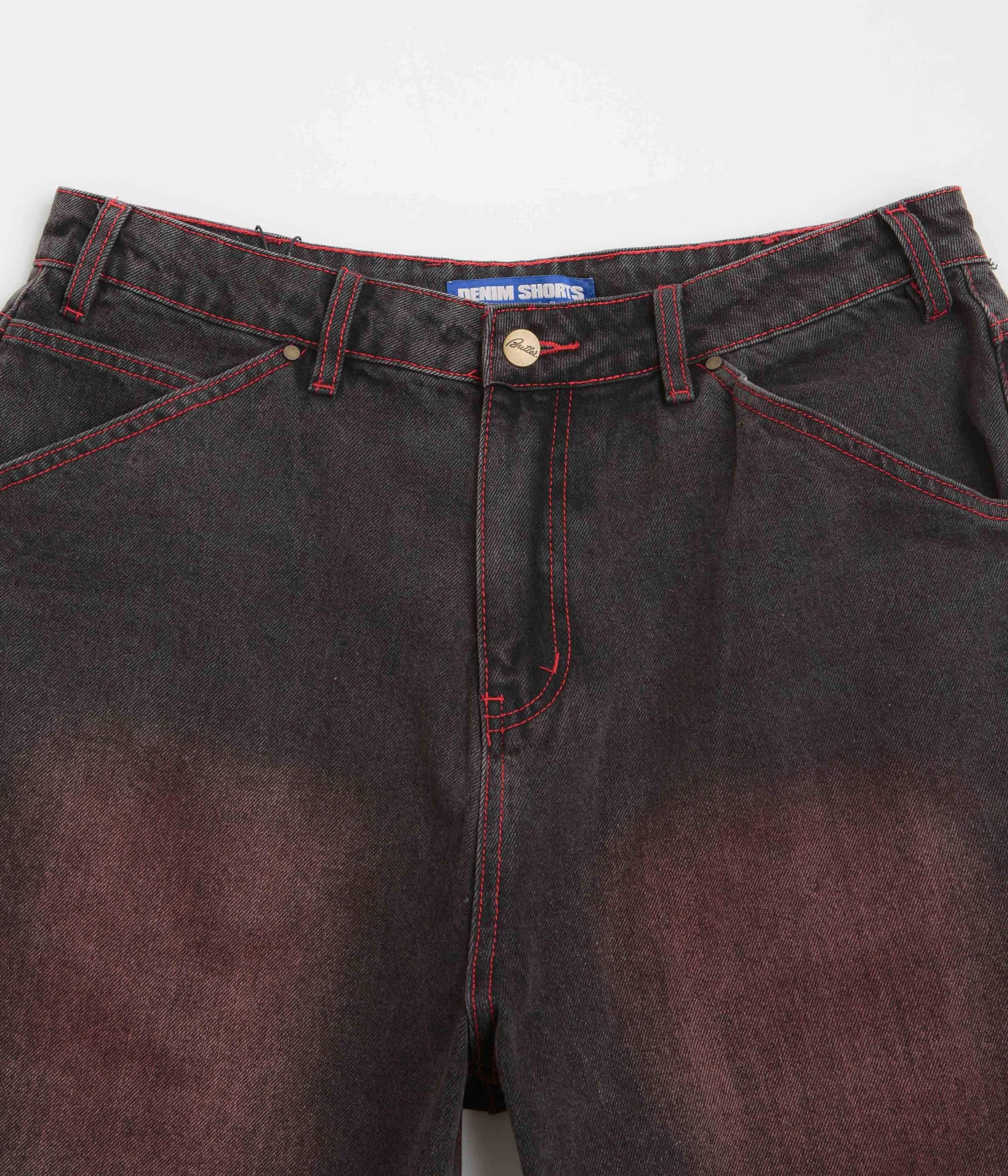 Butter Goods Encounter Denim Shorts - Tinted Washed Black