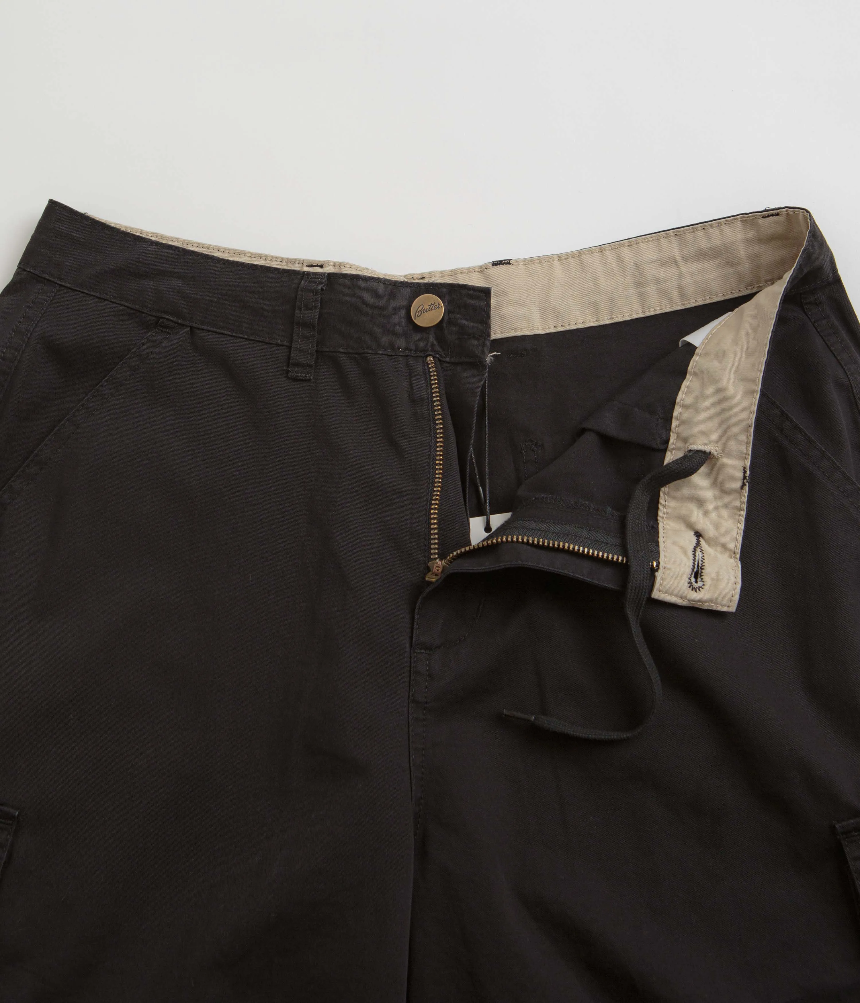 Butter Goods Field Cargo Shorts - Black