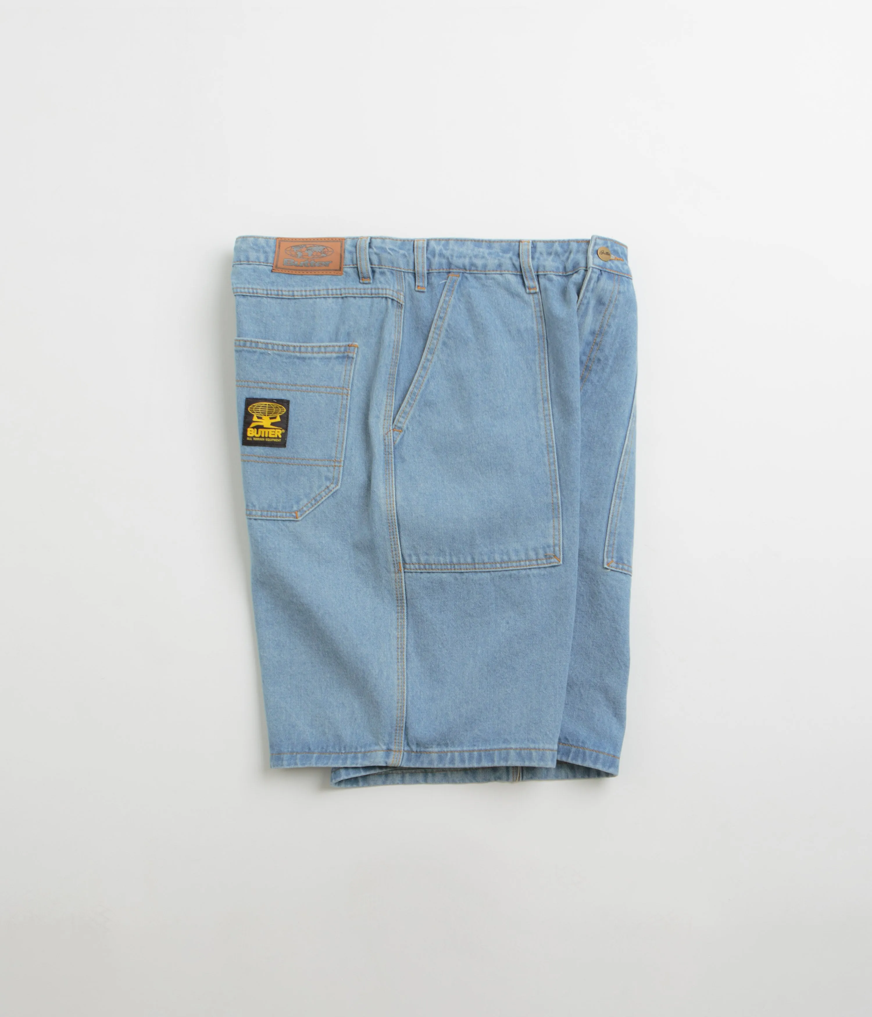 Butter Goods Patch Pocket Denim Shorts - Washed Indigo