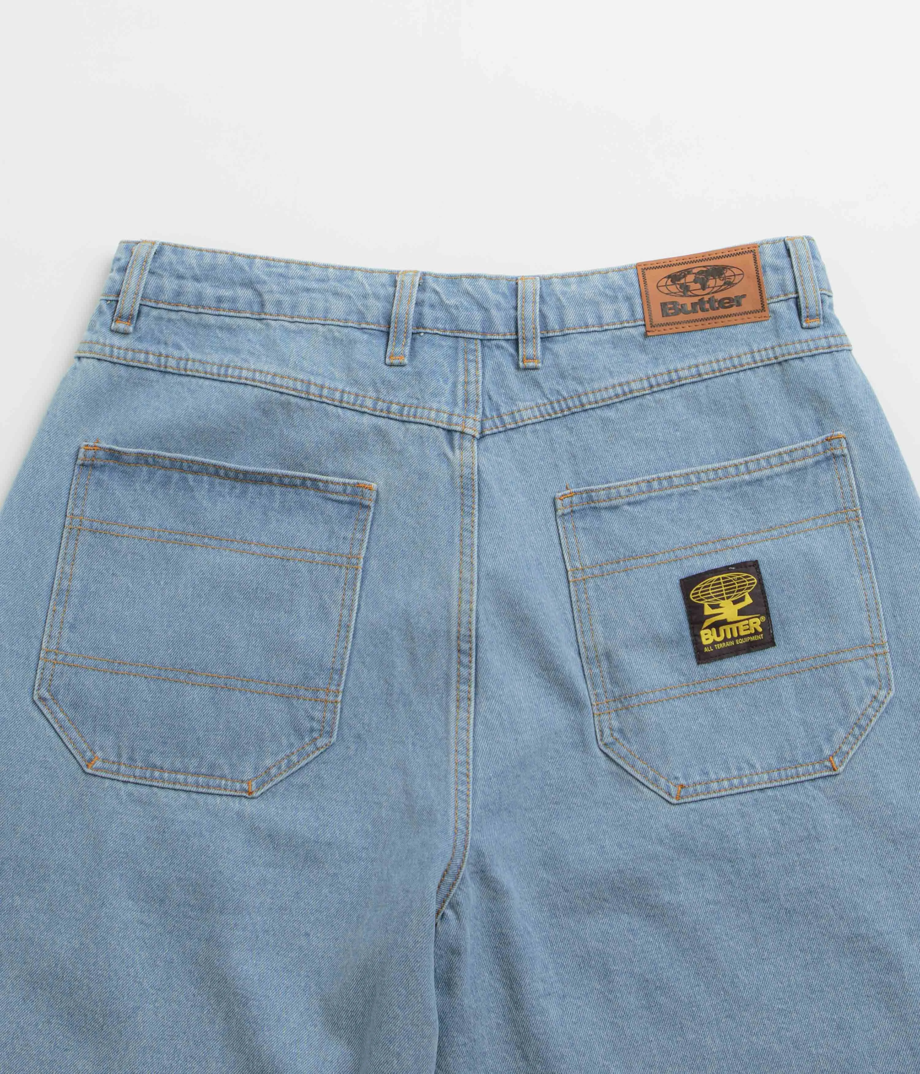 Butter Goods Patch Pocket Denim Shorts - Washed Indigo