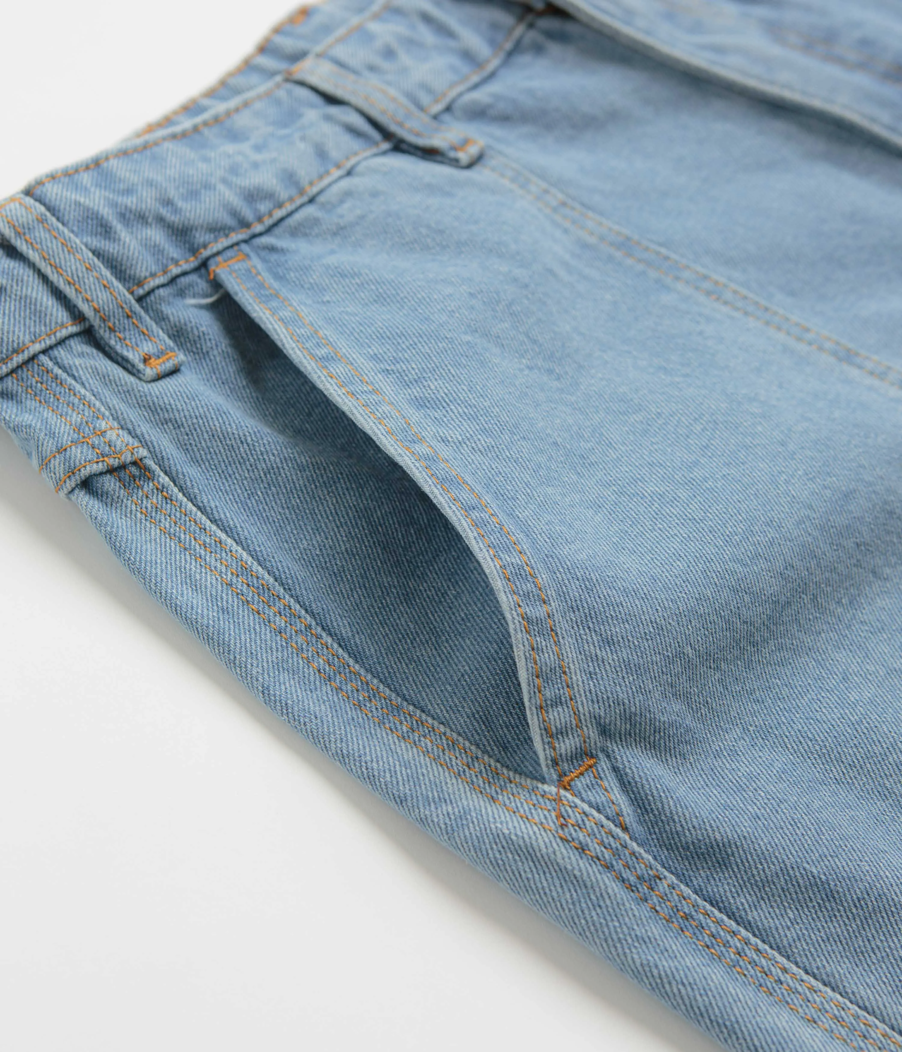 Butter Goods Patch Pocket Denim Shorts - Washed Indigo
