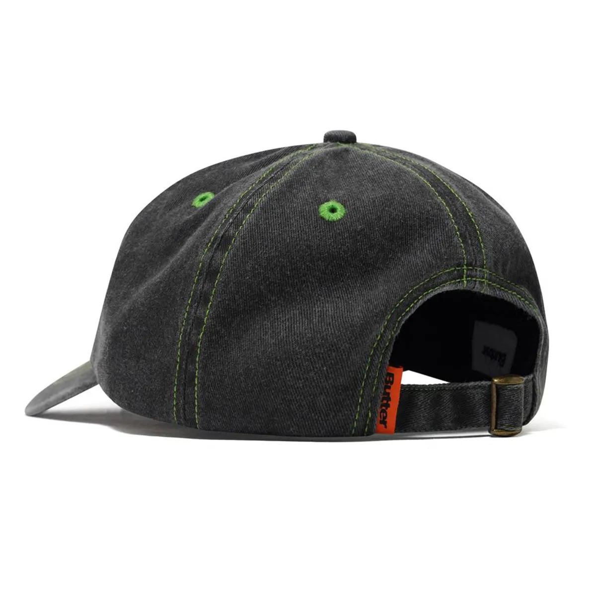 Butter Goods - Rounded Logo 6 Panel Cap Washed Black