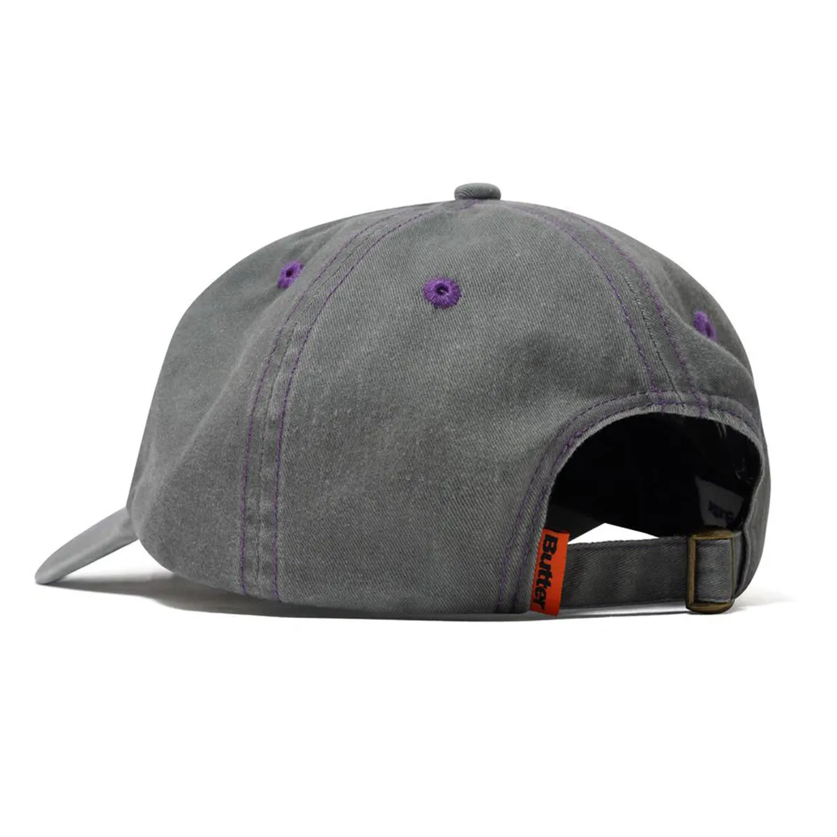 Butter Goods - Rounded Logo 6 Panel Cap Washed Grey