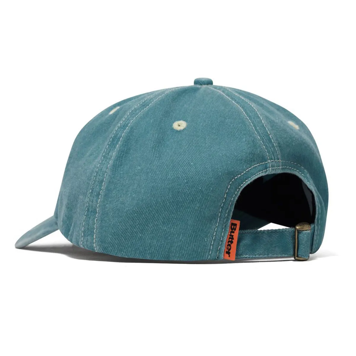 Butter Goods - Rounded Logo 6 Panel Cap Washed Ocean