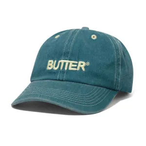 Butter Goods - Rounded Logo 6 Panel Cap Washed Ocean