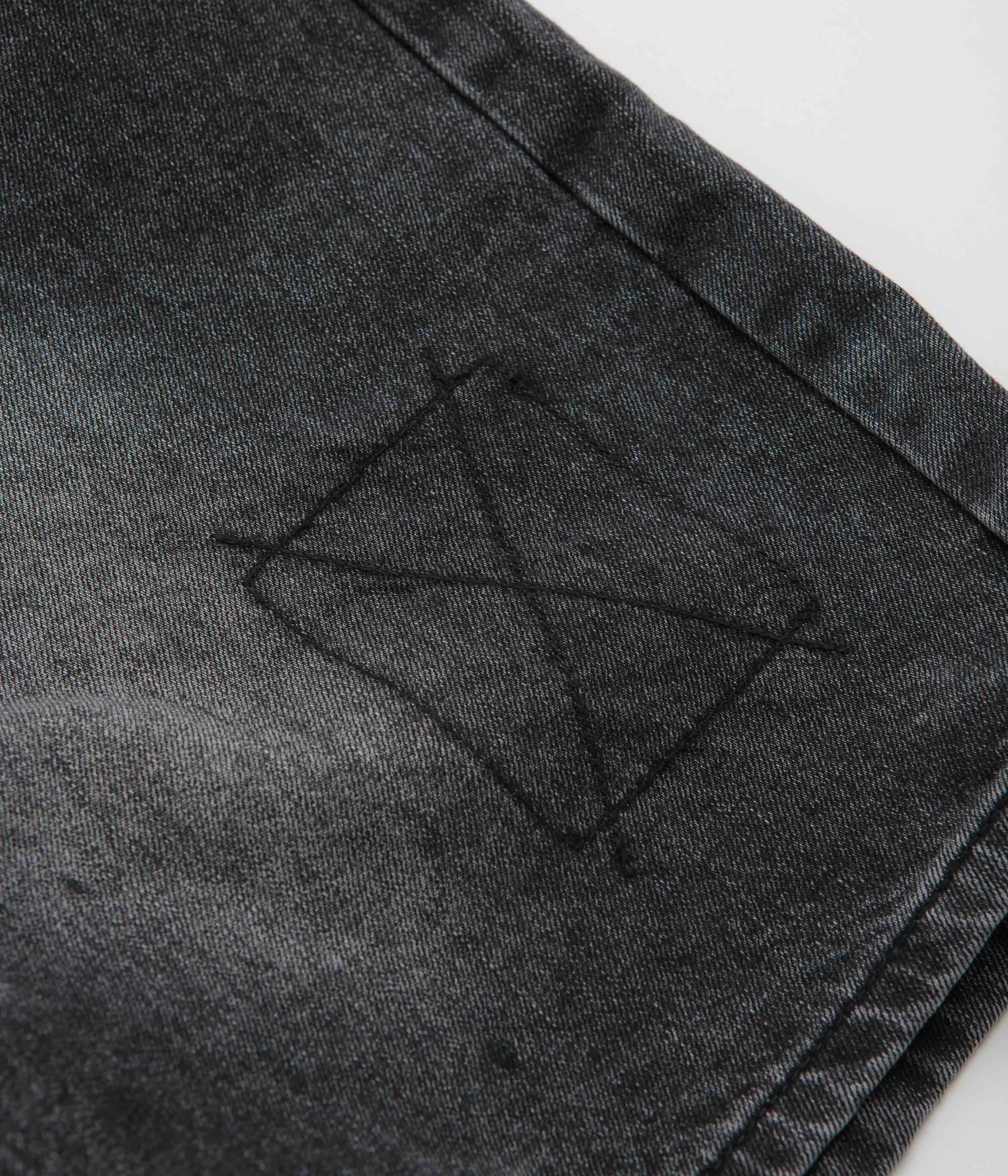 Butter Goods Stitch Denim Shorts - Distressed Grey