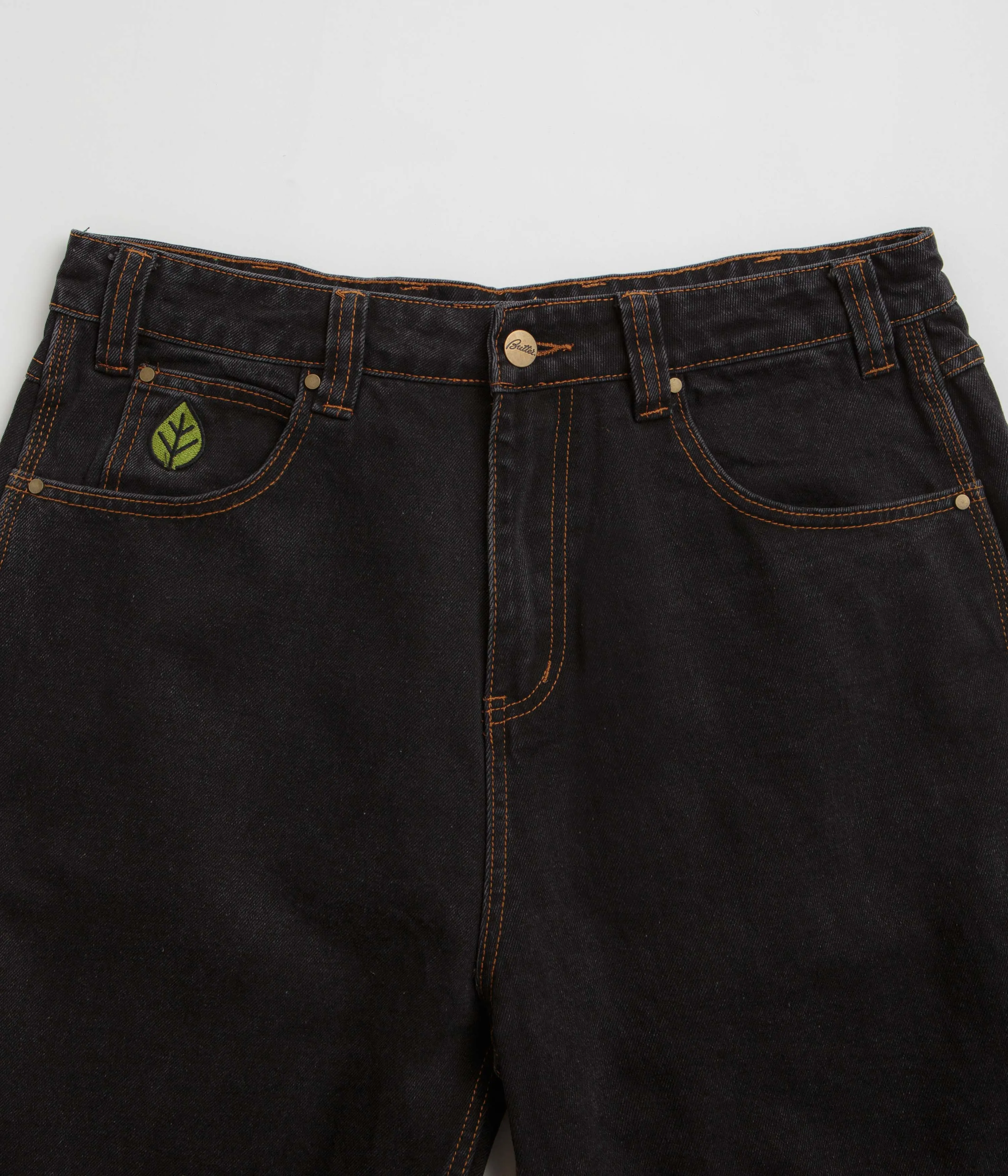 Butter Goods Weathergear Denim Shorts - Washed Black