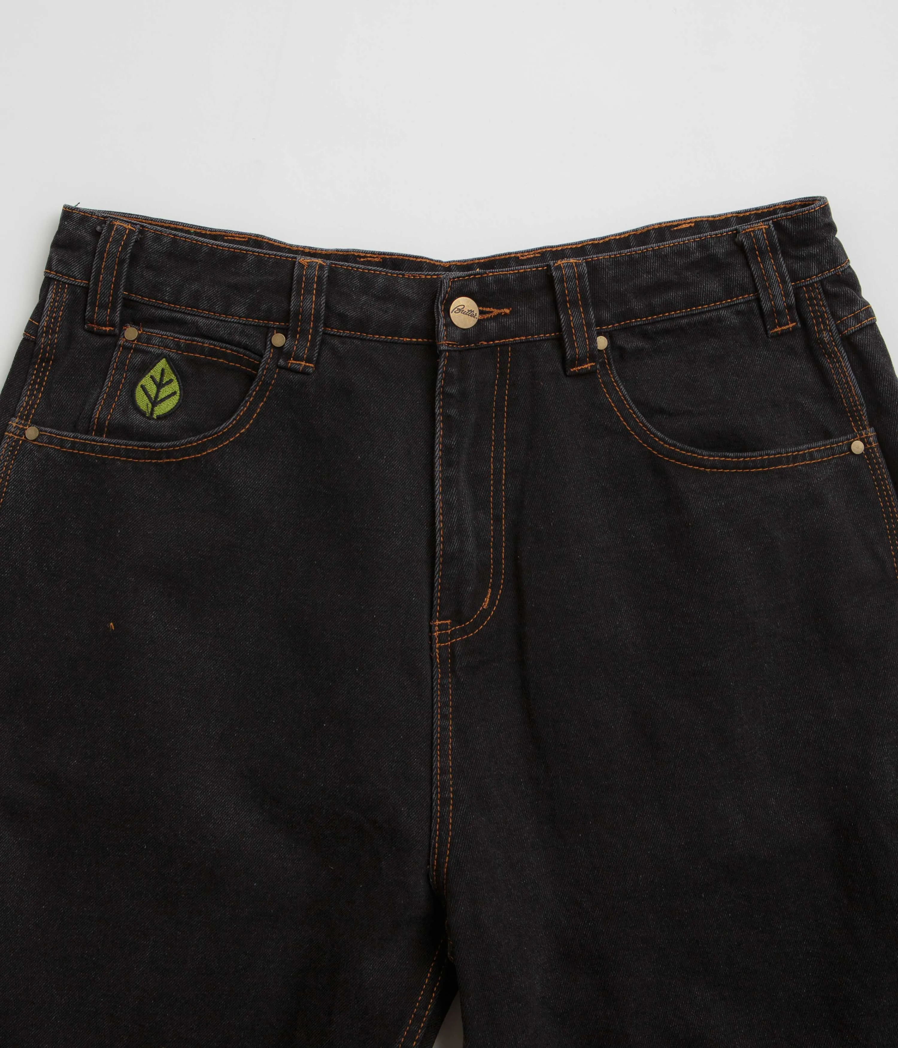 Butter Goods Weathergear Denim Shorts - Washed Black
