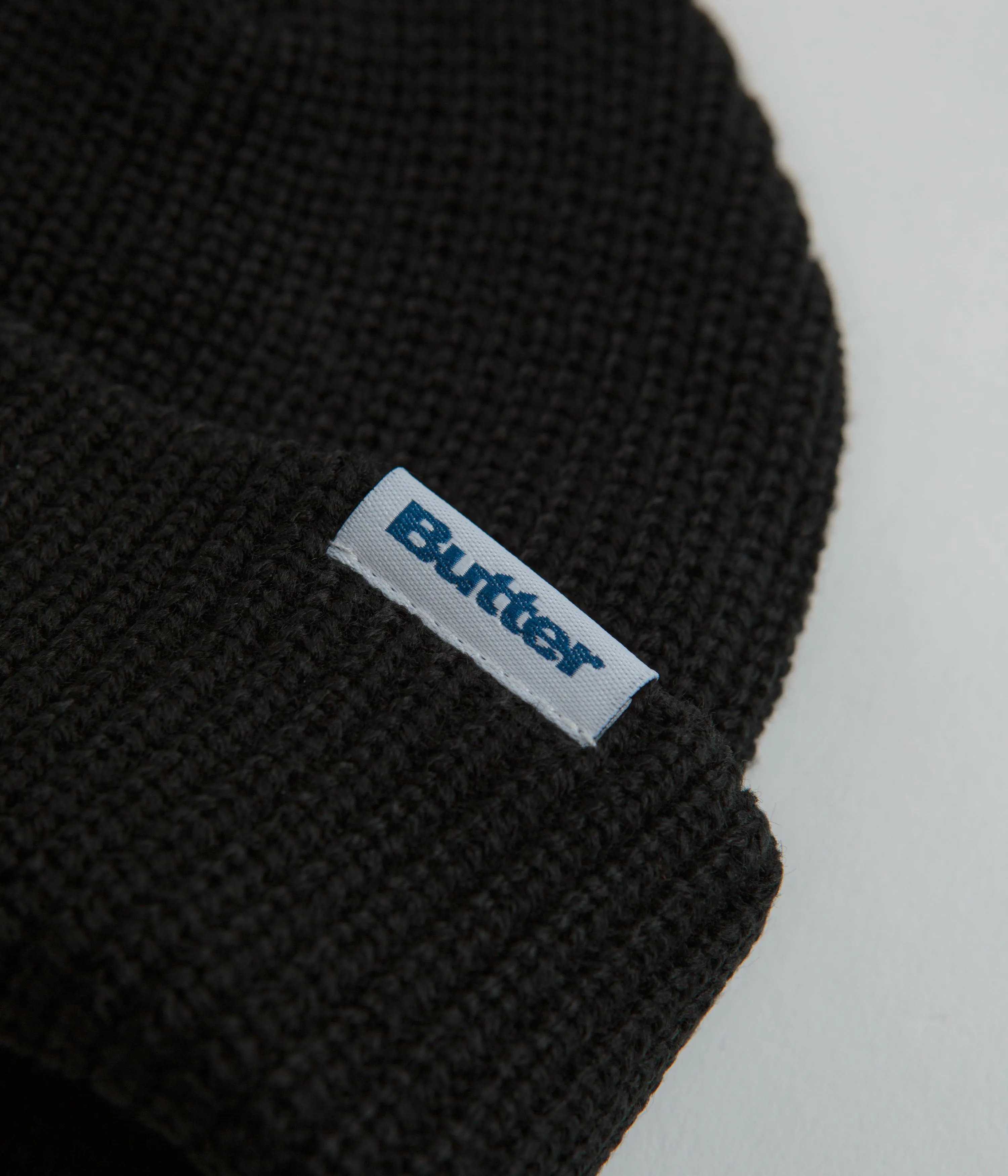 Butter Goods Wharfie Beanie - Black / White