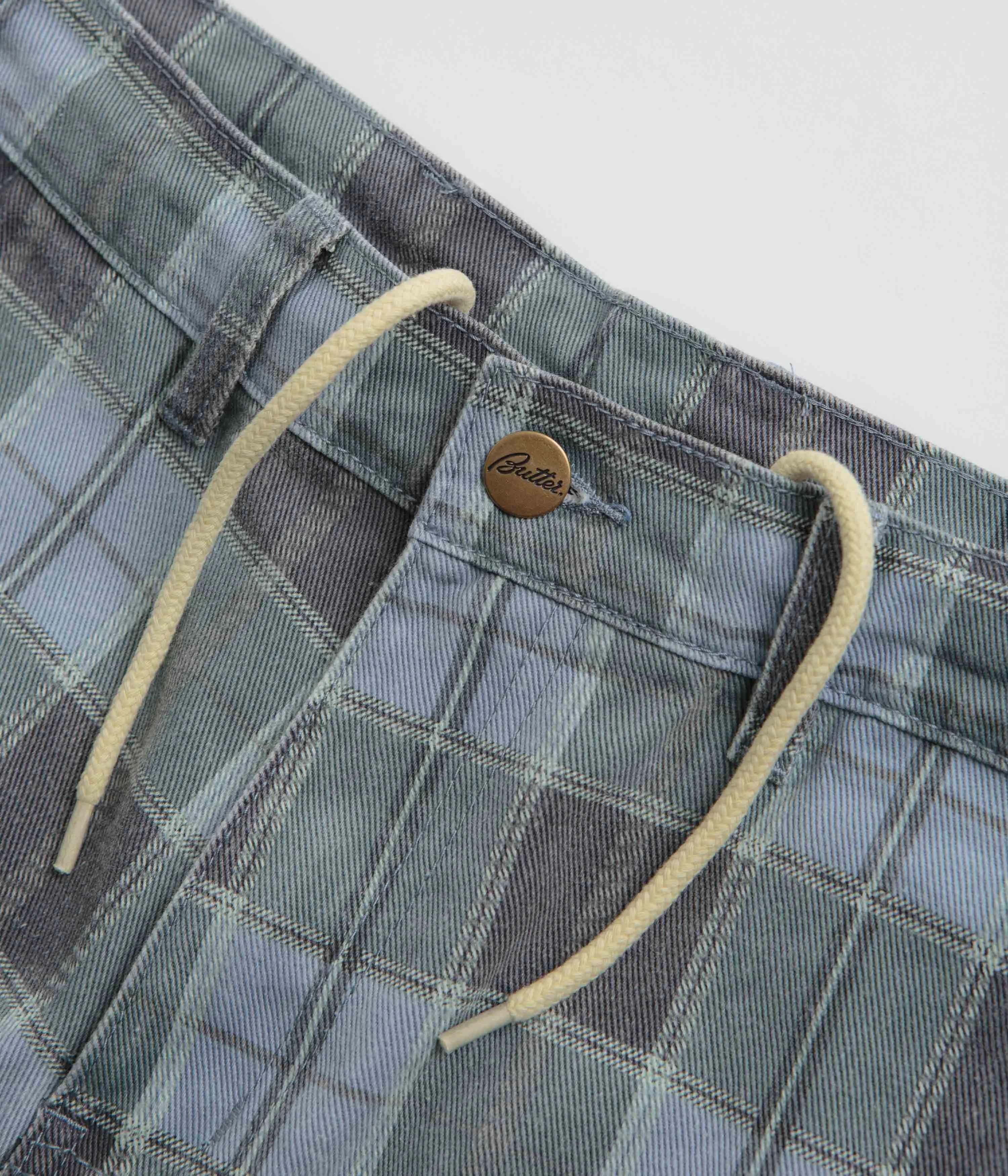 Butter Goods Work Shorts - Plaid