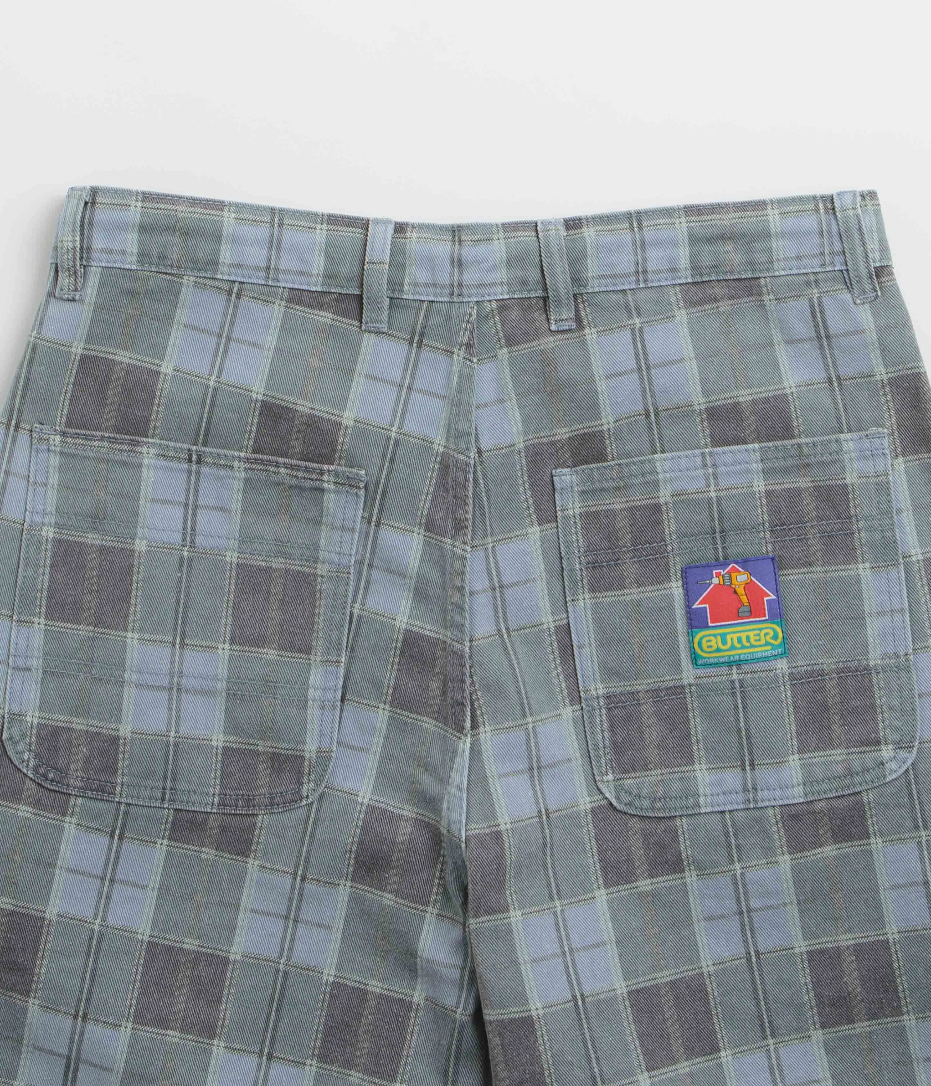 Butter Goods Work Shorts - Plaid