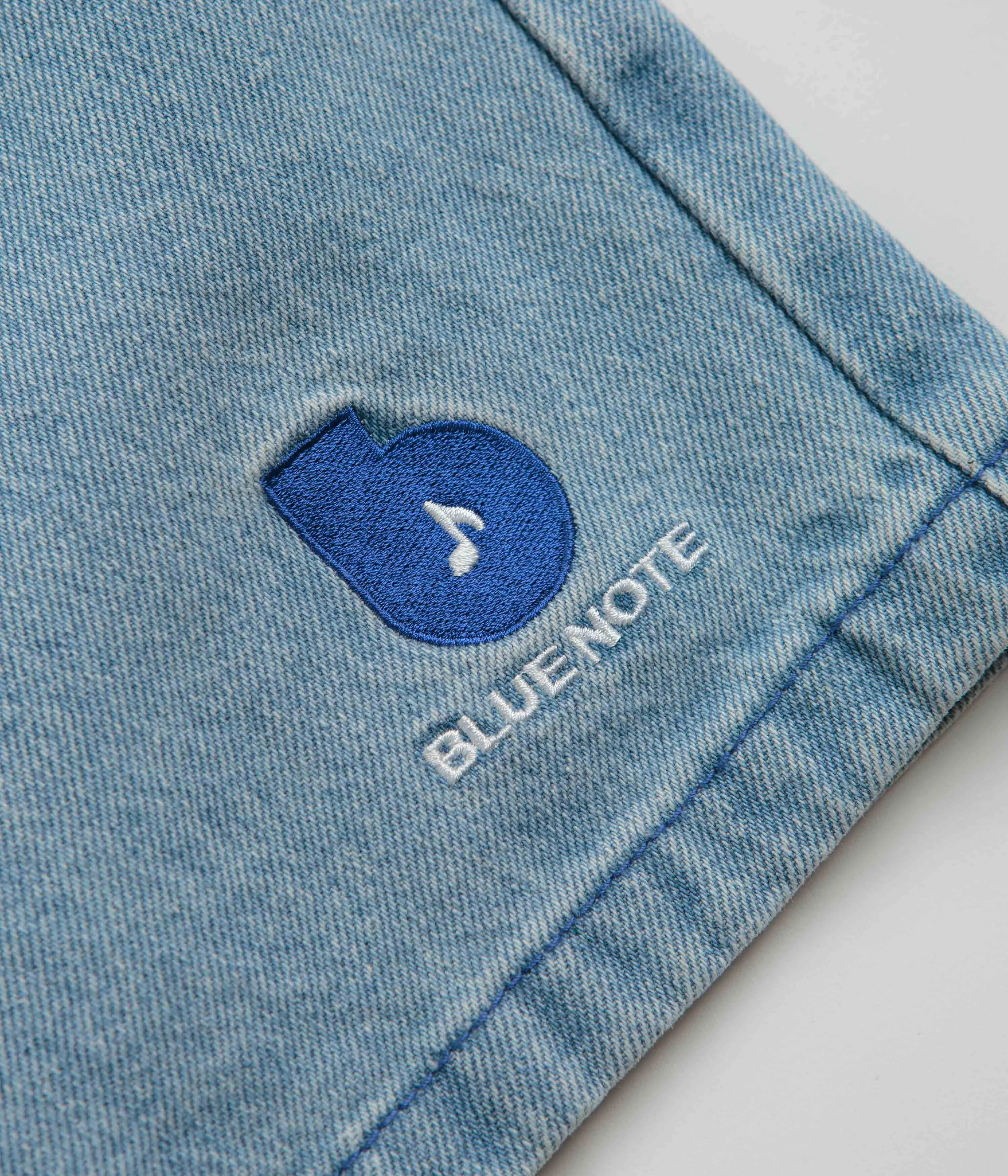 Butter Goods x Blue Note Pleated Denim Shorts - Washed Indigo