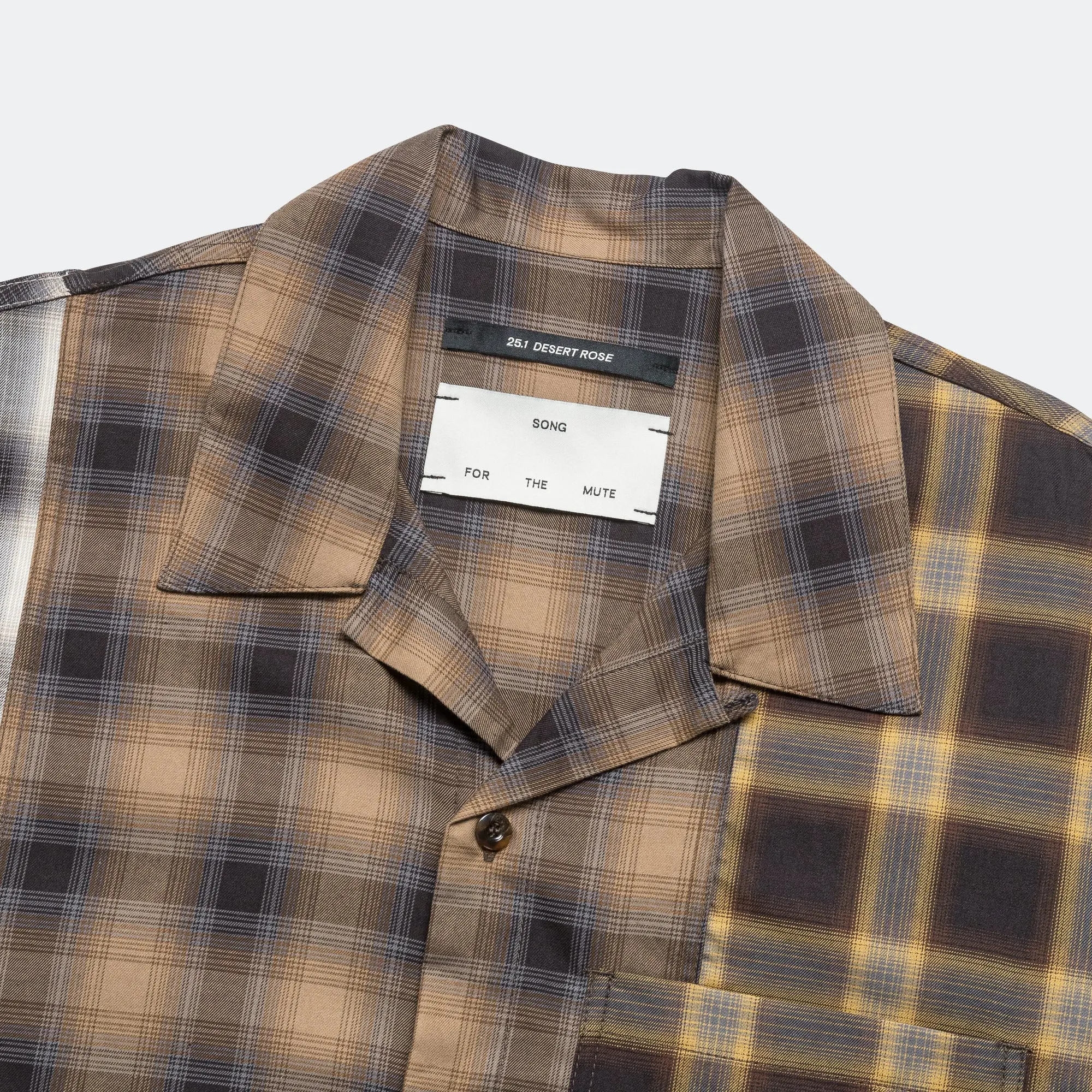 Button-Up Gym Shirt - Multi Ombre Check