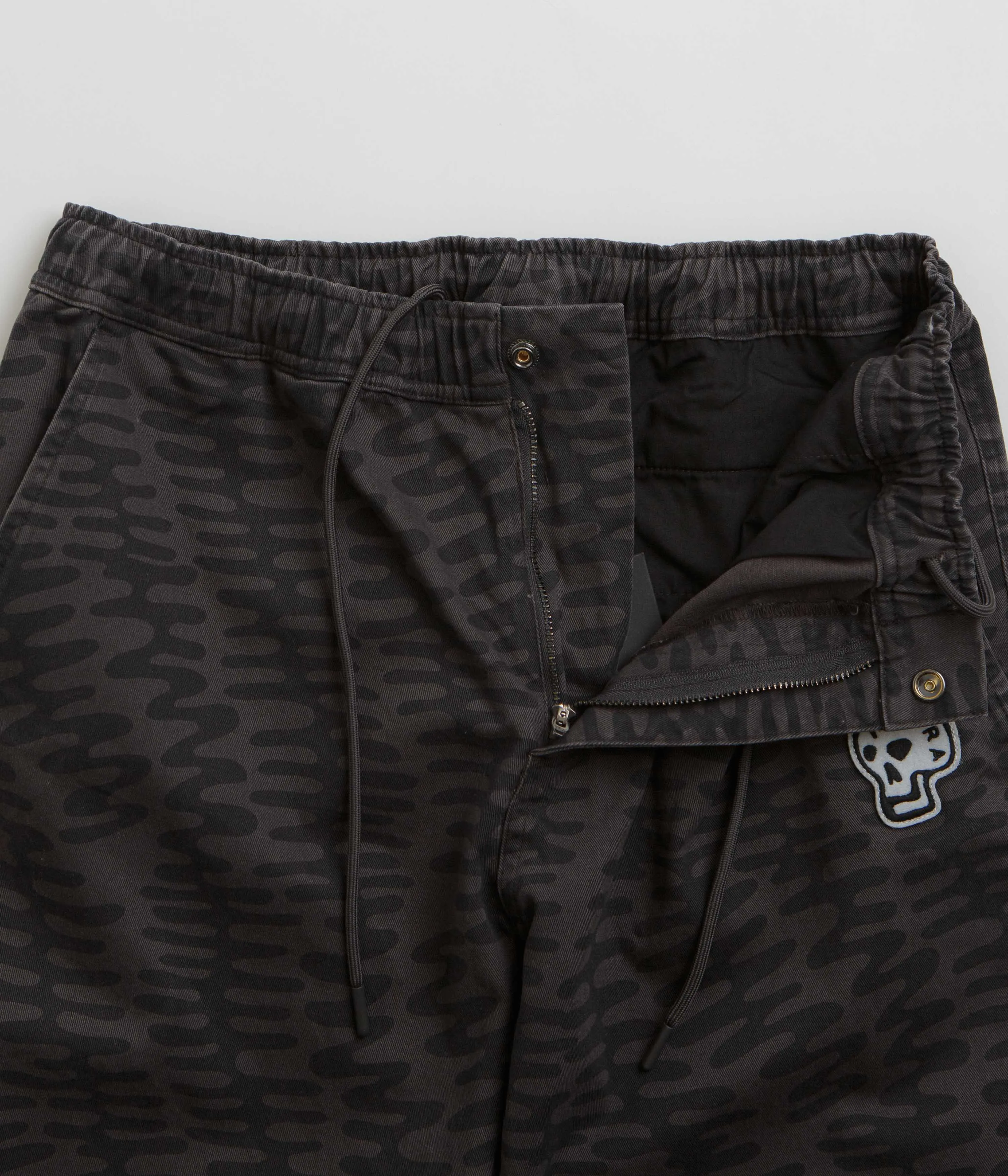 by Parra Stitched Skull Pants - Washed Grey