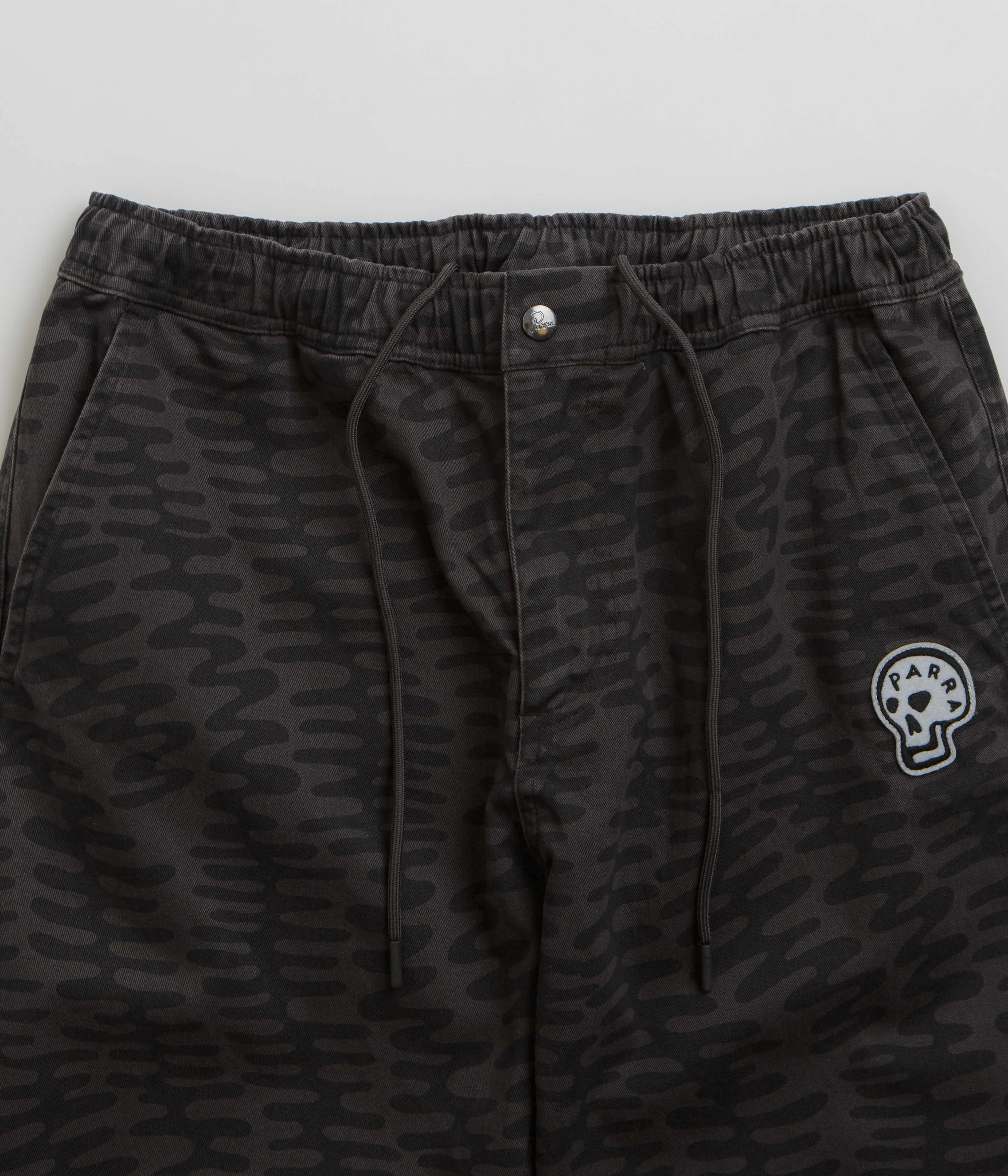 by Parra Stitched Skull Pants - Washed Grey
