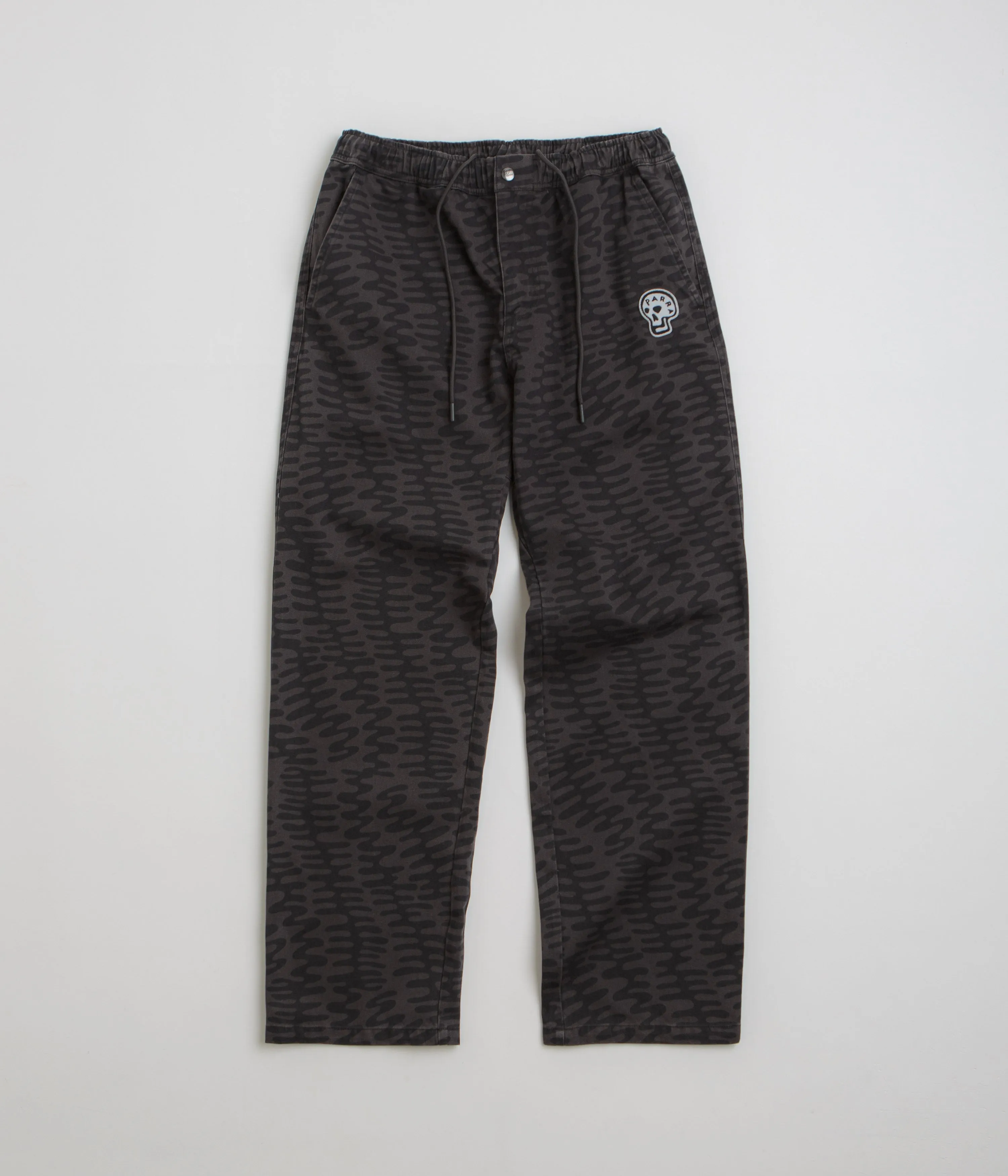 by Parra Stitched Skull Pants - Washed Grey